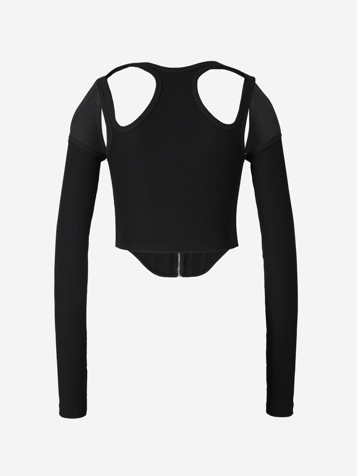 Outlet online Dion Lee Mujer Top Corsé Punto color Negro sku 703-001885 01 - Foto 2