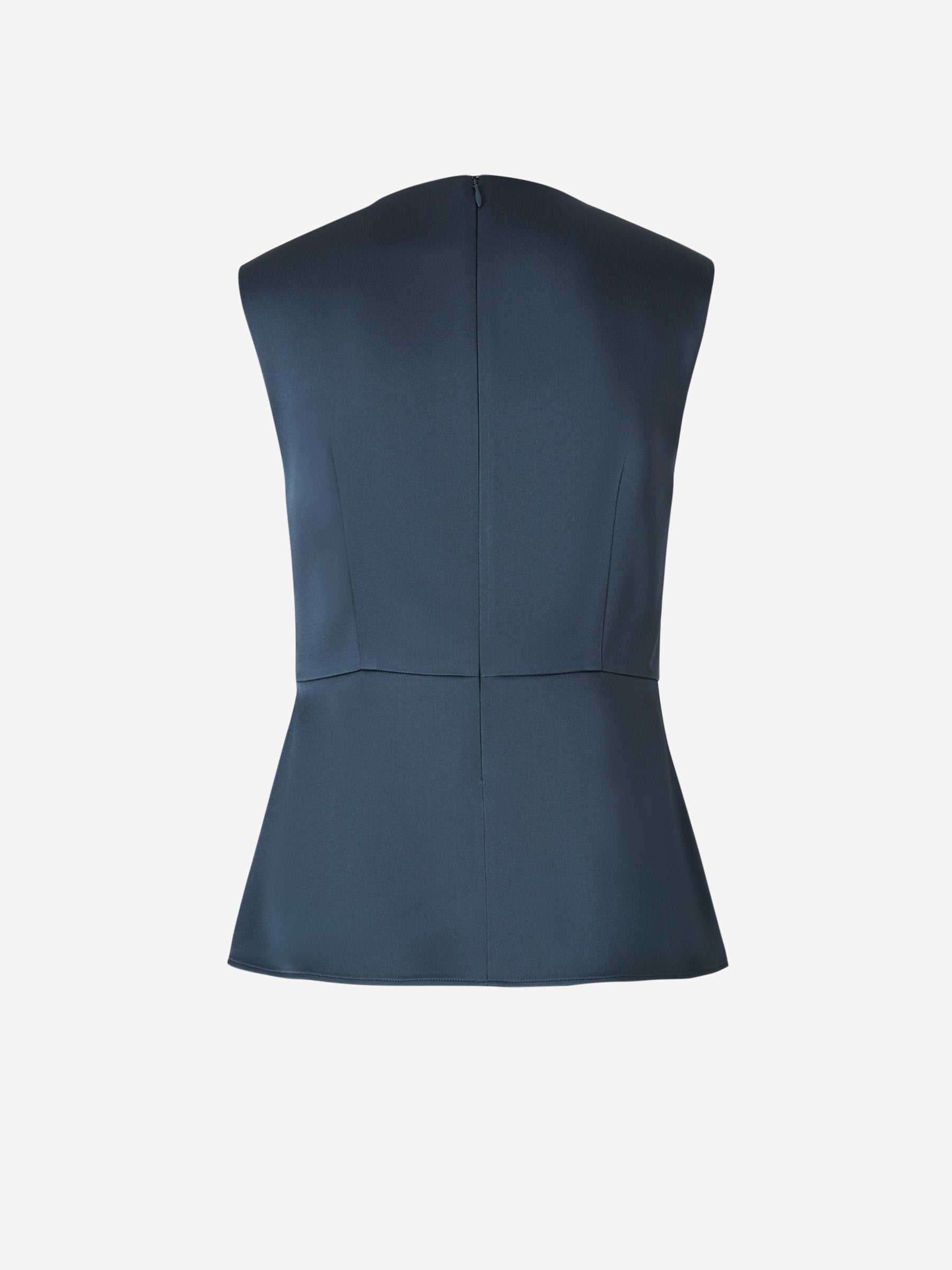 Outlet online Jil Sander Mujer Top Satinado Fluido color Azul Cielo sku 703-002014 01 - Foto 2