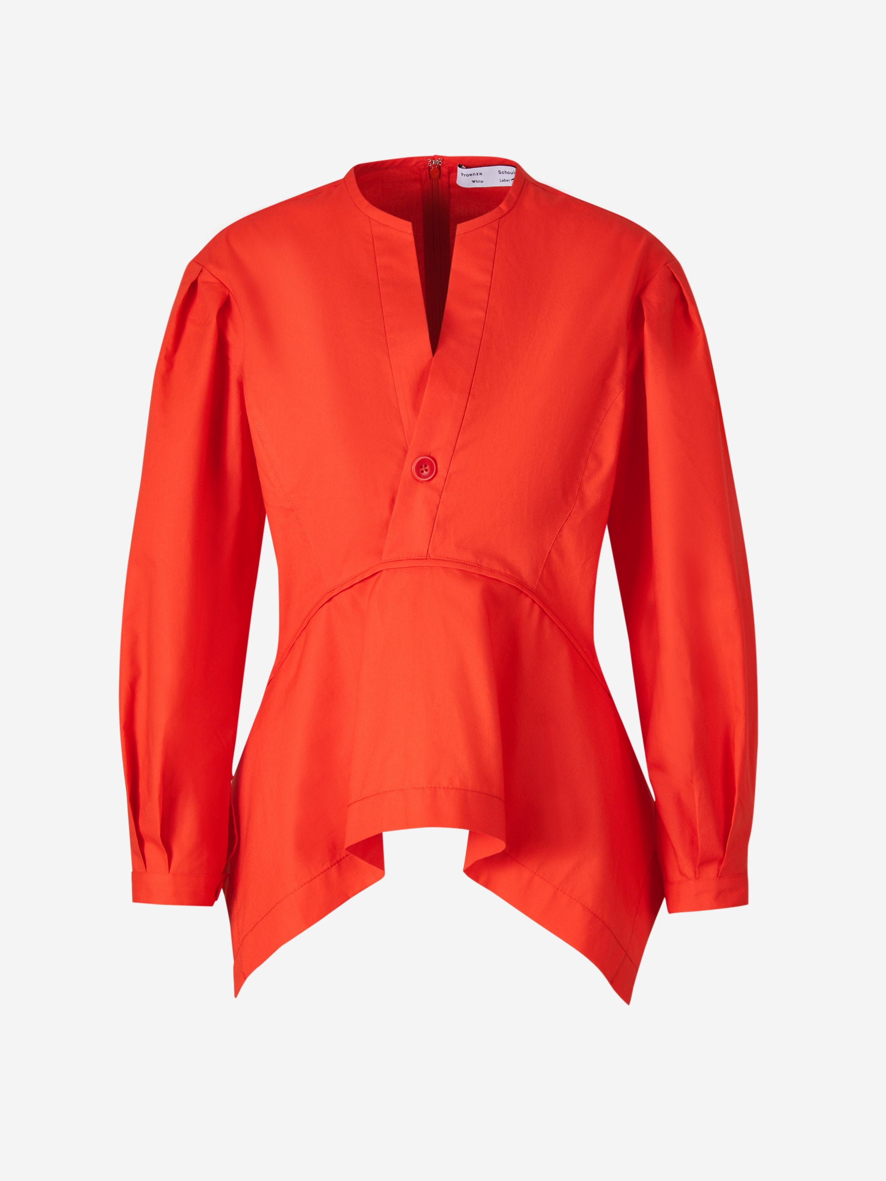 Proenza Schouler Blusa Mangas Algodón color Rojo sku 703-002049 01 - Foto 1