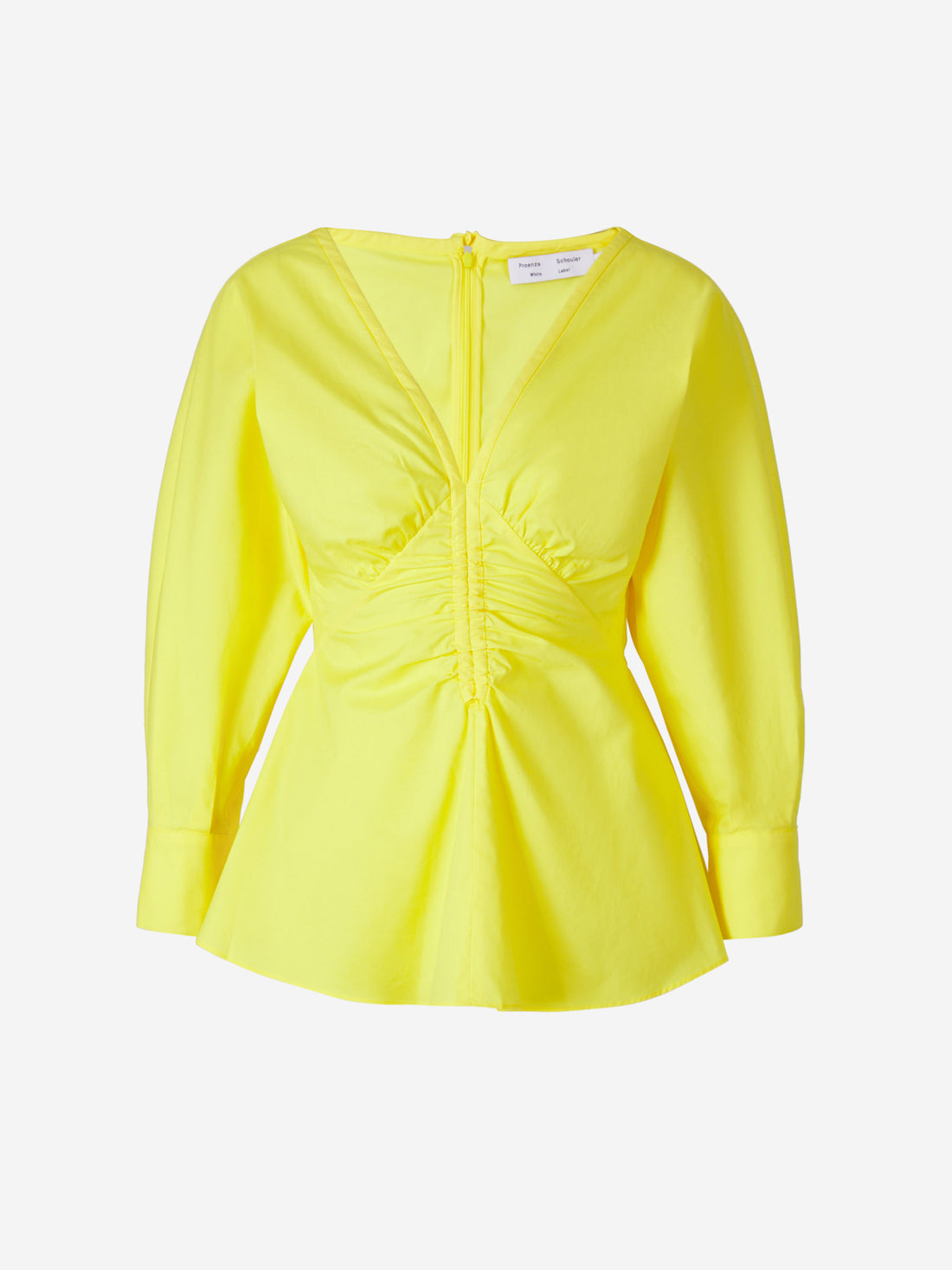 Proenza Schouler Blusa Mangas Algodón color Amarillo sku 703-002051 01 - Foto 1