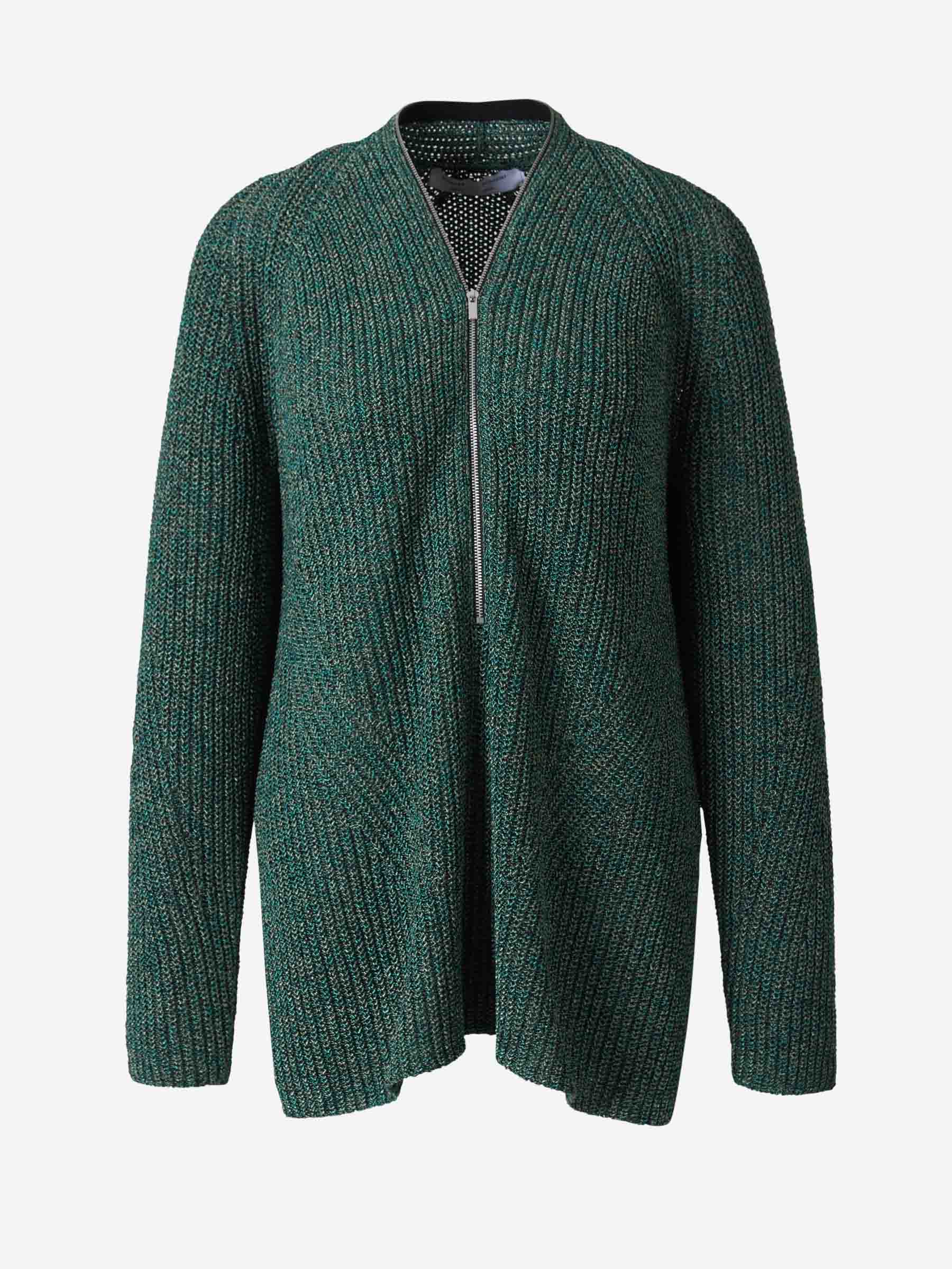 Proenza Schouler Cárdigan Punto Cruzado color Verde Azulado sku 711-002824 01 - Foto 1