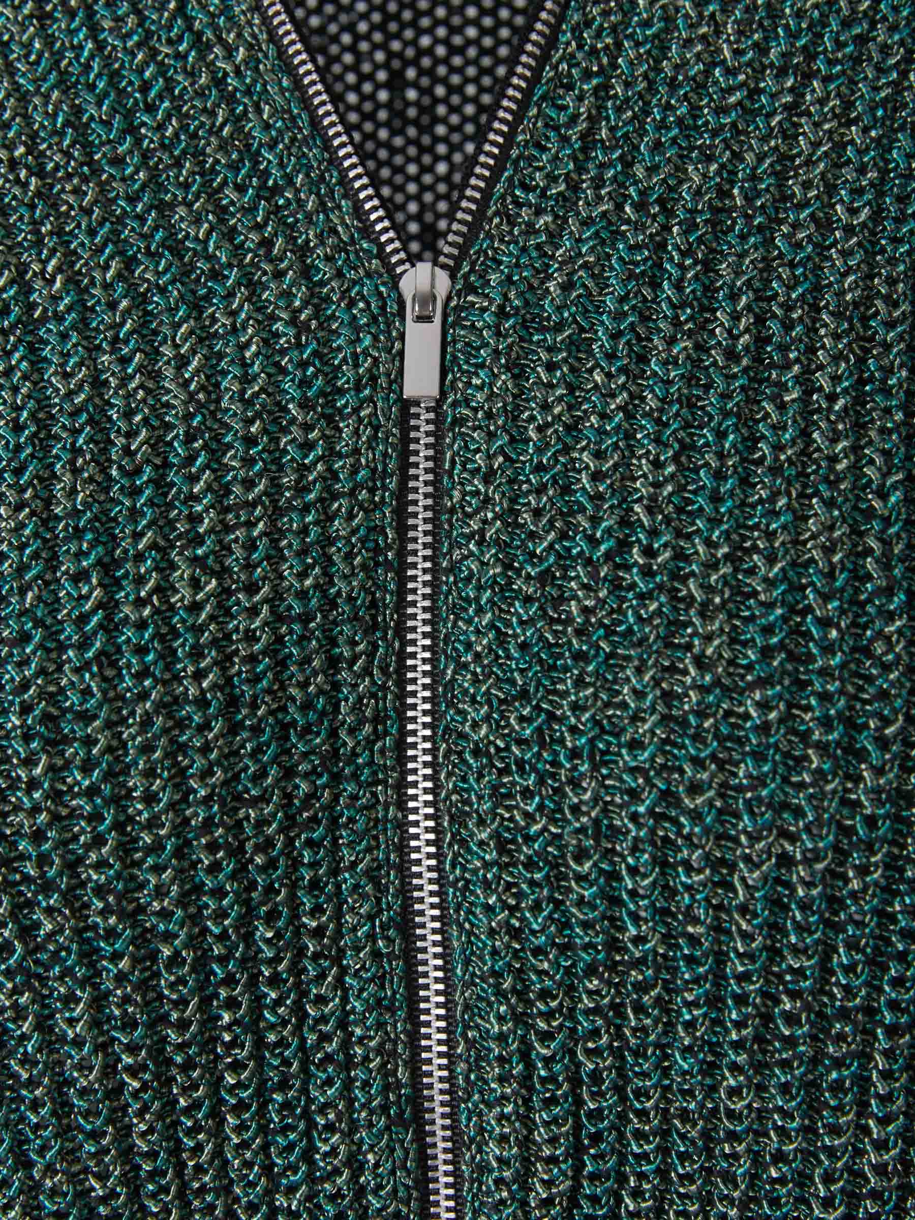 Proenza Schouler Cárdigan Punto Cruzado color Verde Azulado sku 711-002824 01 - Foto 3