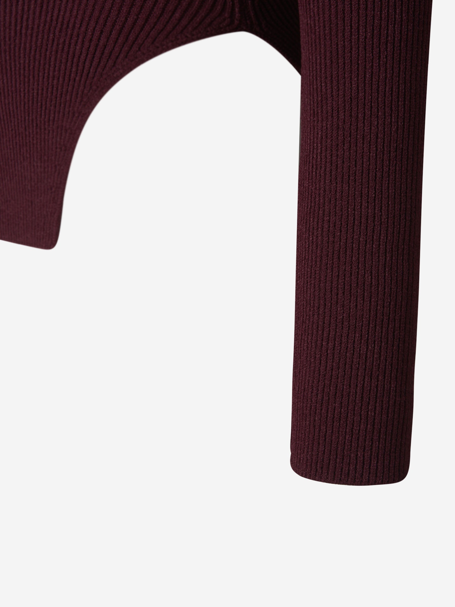 Khaite Top Canalé Maddy color Burdeos sku 711-002900 01 - Foto 4