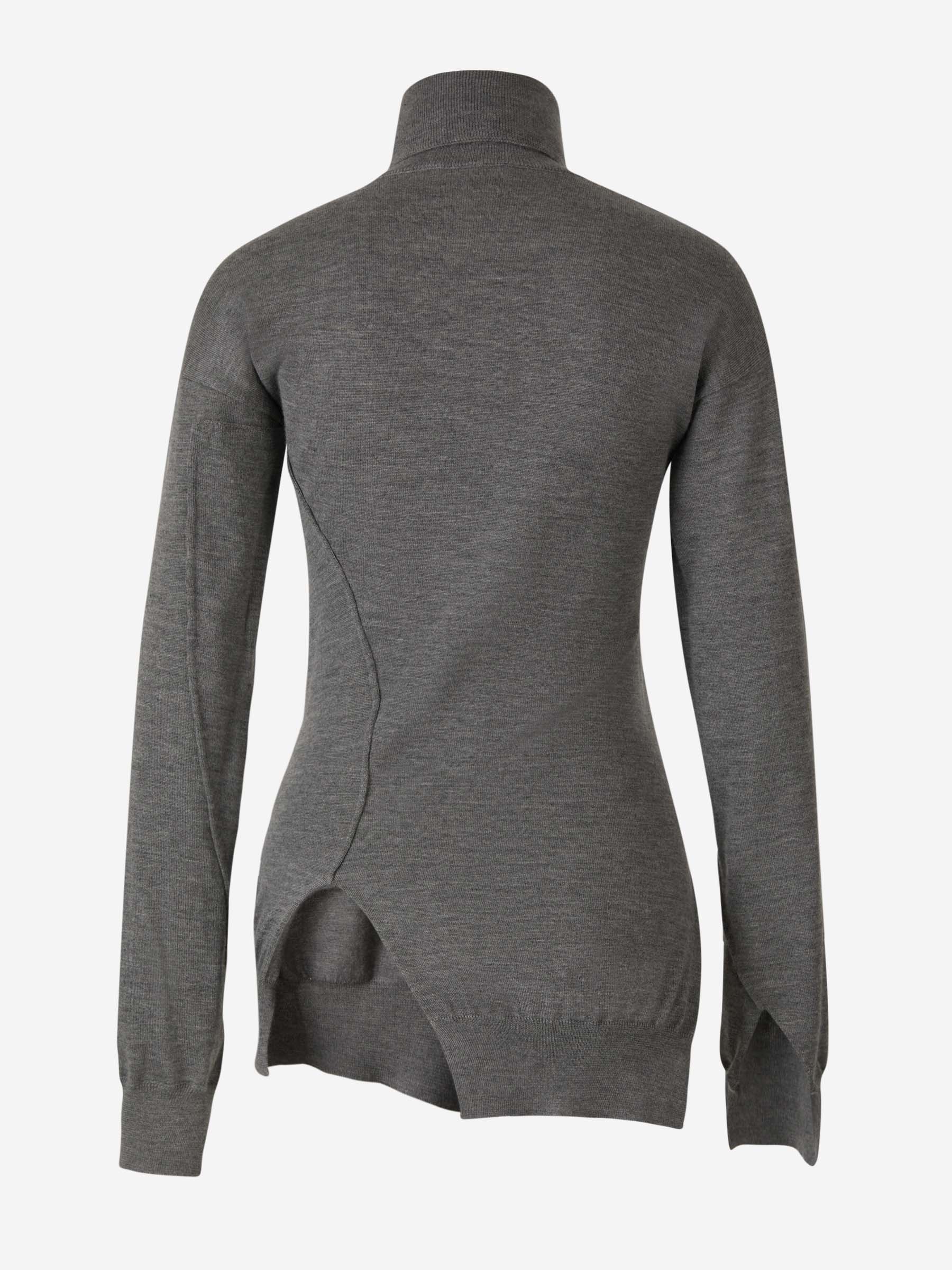 Outlet online The Row Mujer Jersey Cuello Cisne Cashmere color Gris Piedra sku 711-002998 01 - Foto 2