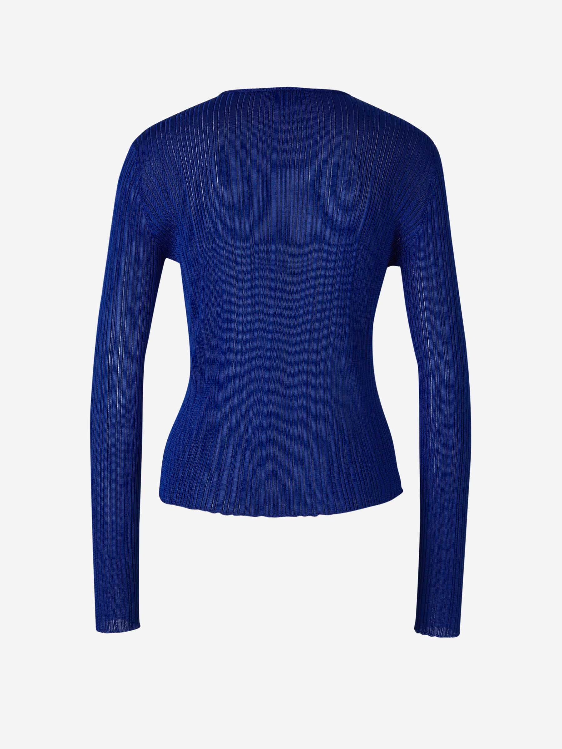 Outlet online Tom Ford Mujer Jersey Texturizado Algodón color Azul Cobalto sku 711-003078 01 - Foto 2