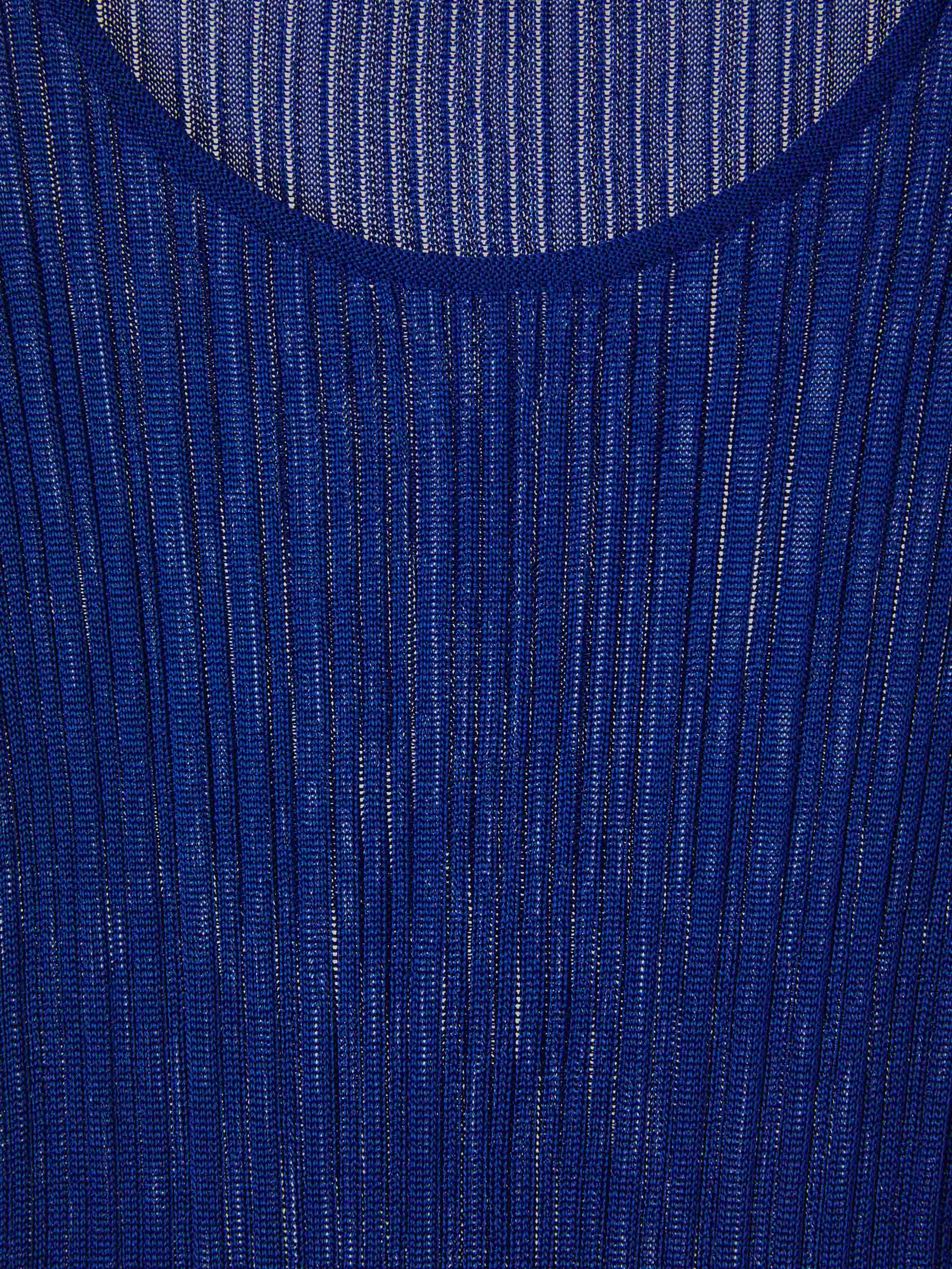 Tom Ford Jersey Texturizado Algodón color Azul Cobalto sku 711-003078 01 - Foto 2
