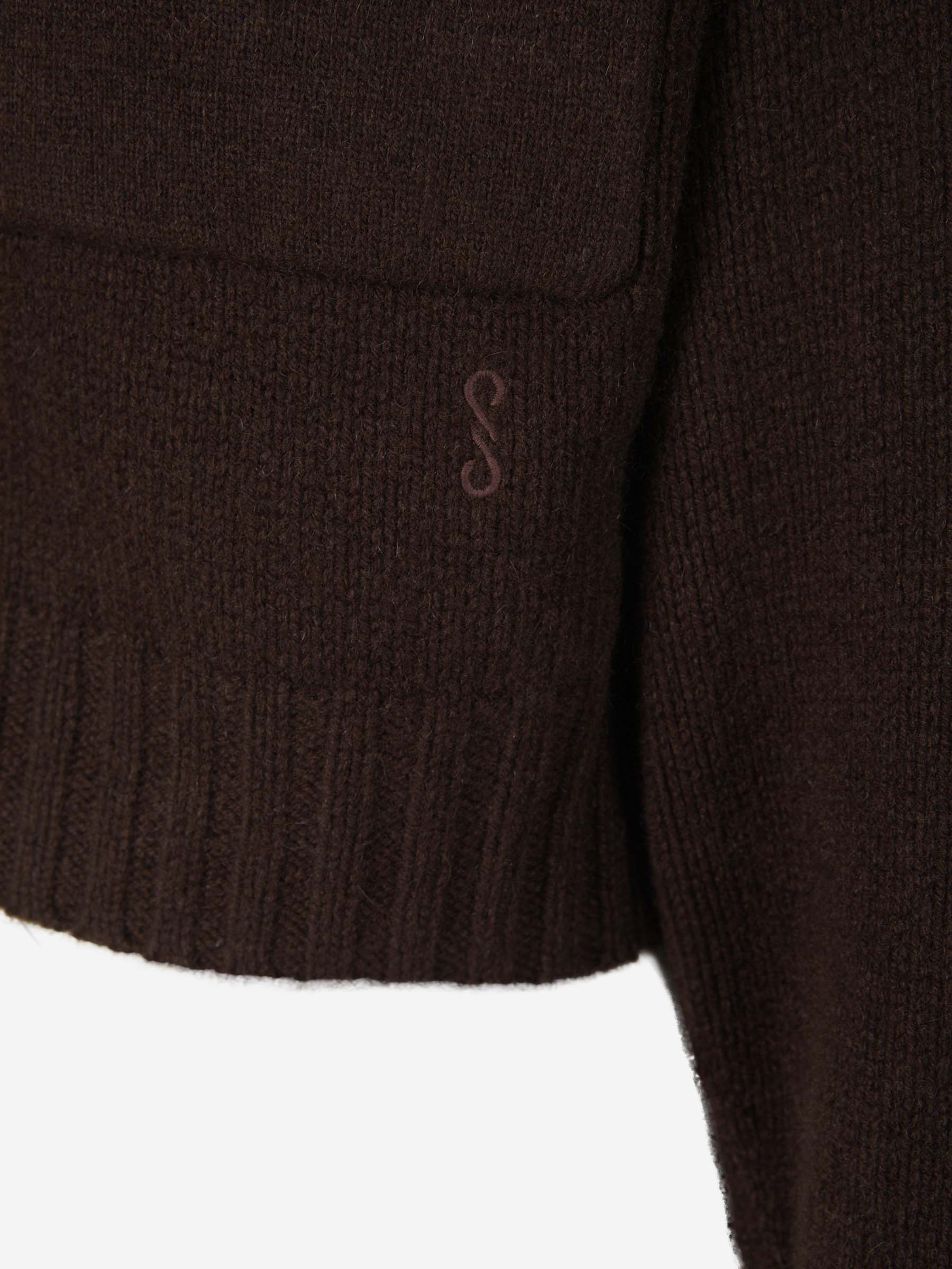Proenza Schouler Cárdigan Eco Cashmere color Marrón Oscuro sku 713-000155 01 - Foto 4