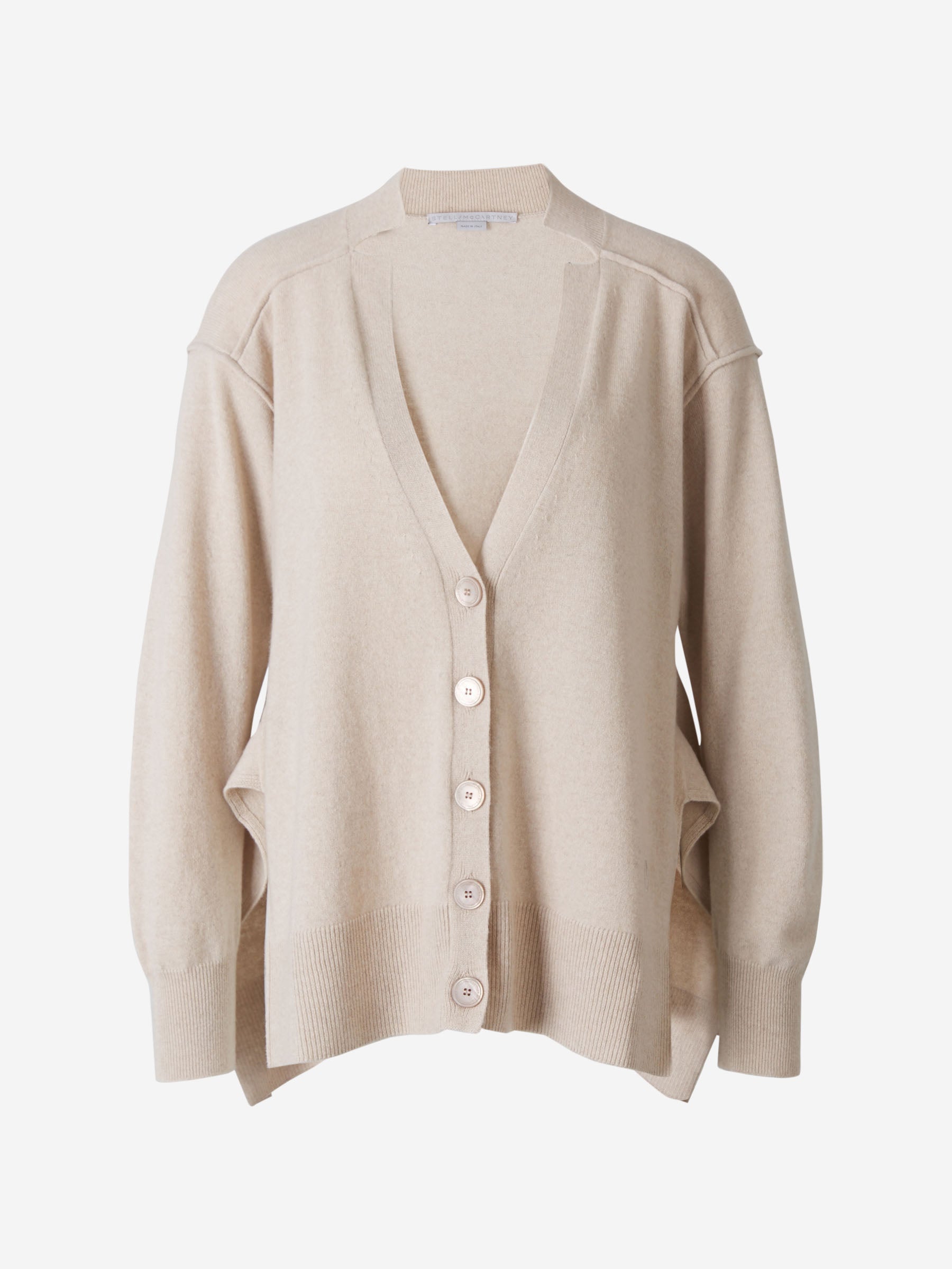 Stella McCartney Cárdigan Cashmere Y Lana color Beis sku 713-000163 01 - Foto 1
