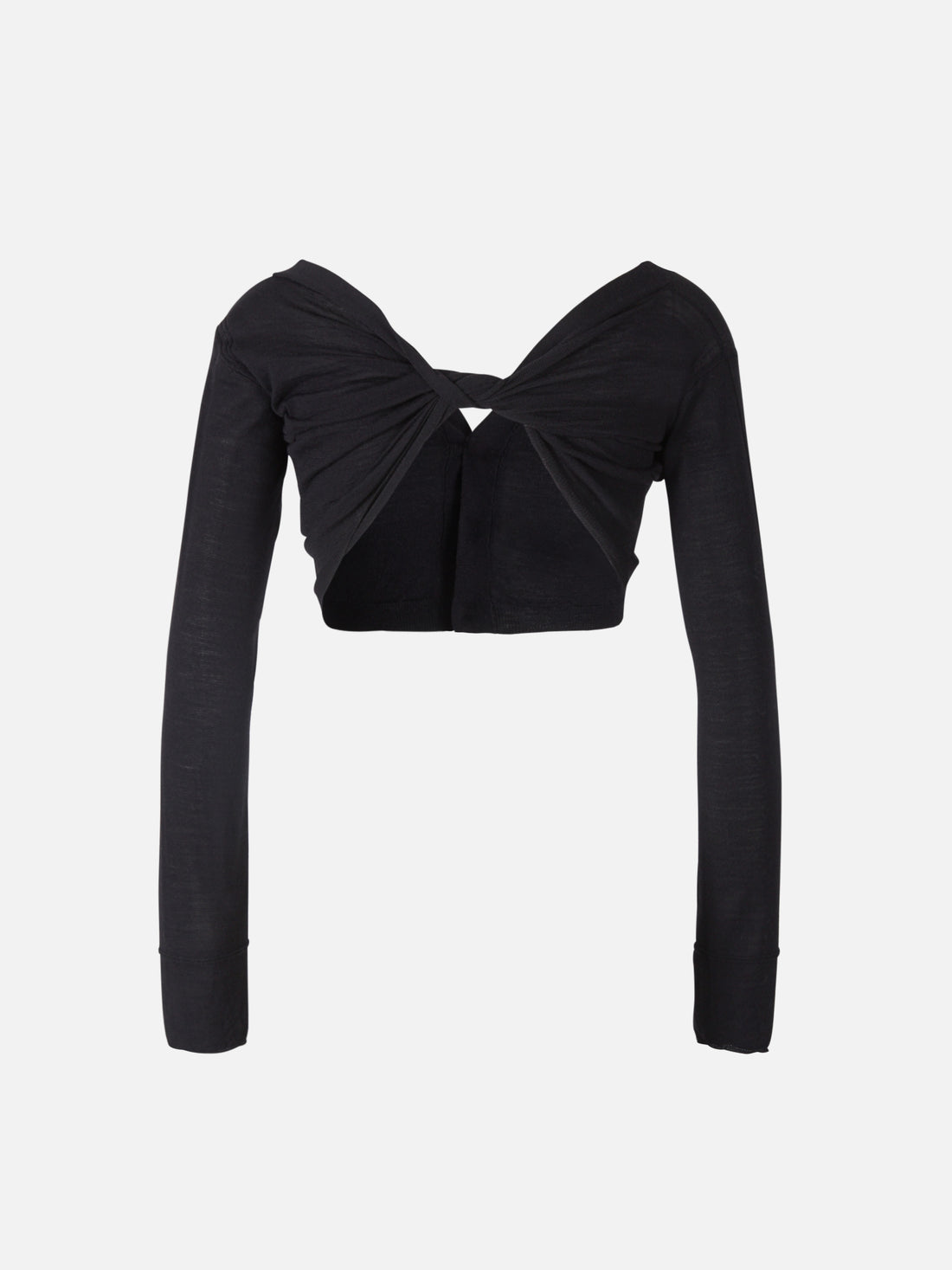 Jacquemus Cárdigan Cropped Soli color Negro sku 713-000176 01 - Foto 2