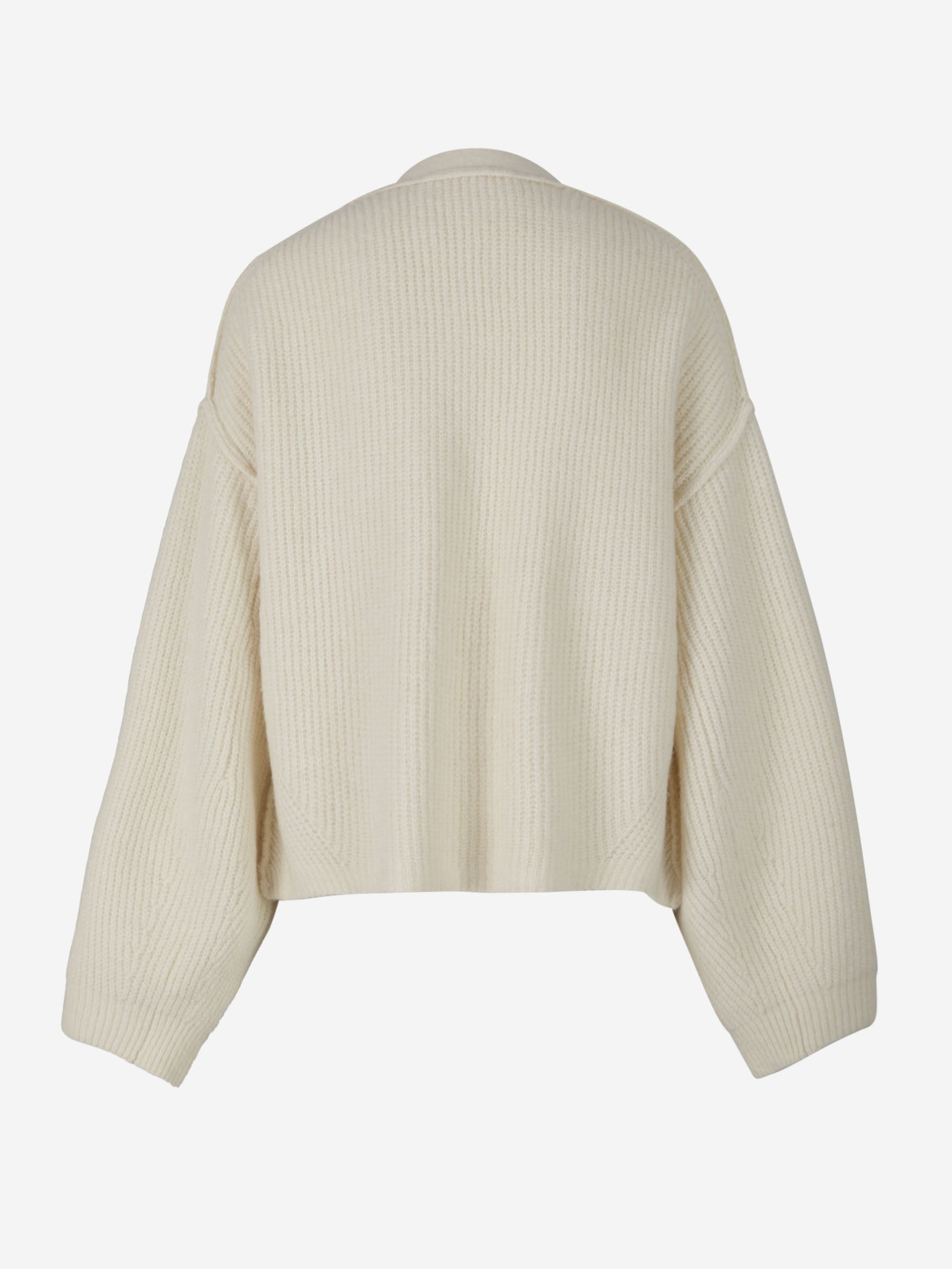 Remain Birger Christensen Cárdigan Punto Cropped color Crema sku 713-000188 01 - Foto 2