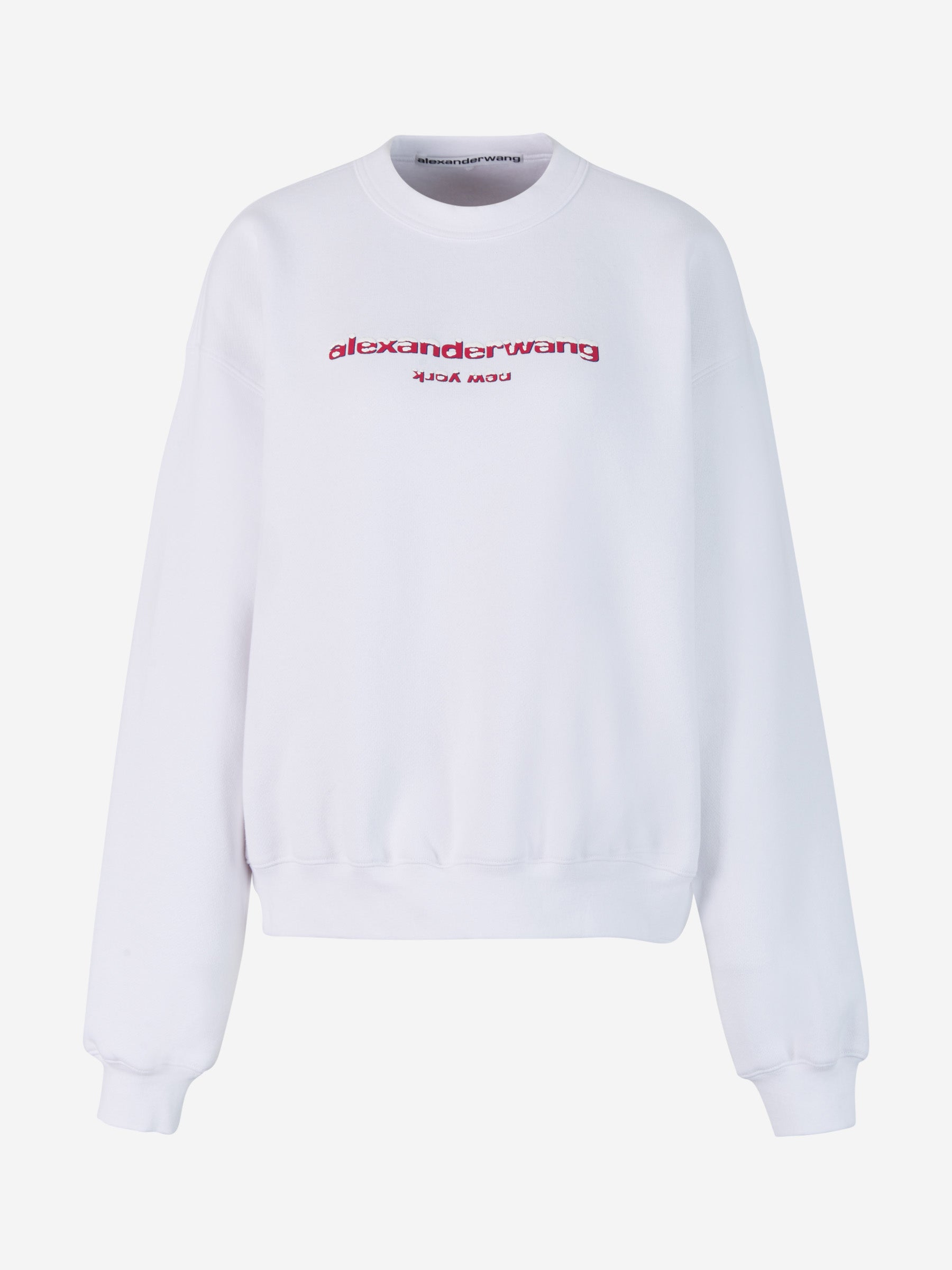 Outlet online Alexander Wang Mujer Sudadera The In High Twist color Blanco sku 715-000058 01 - Foto 1