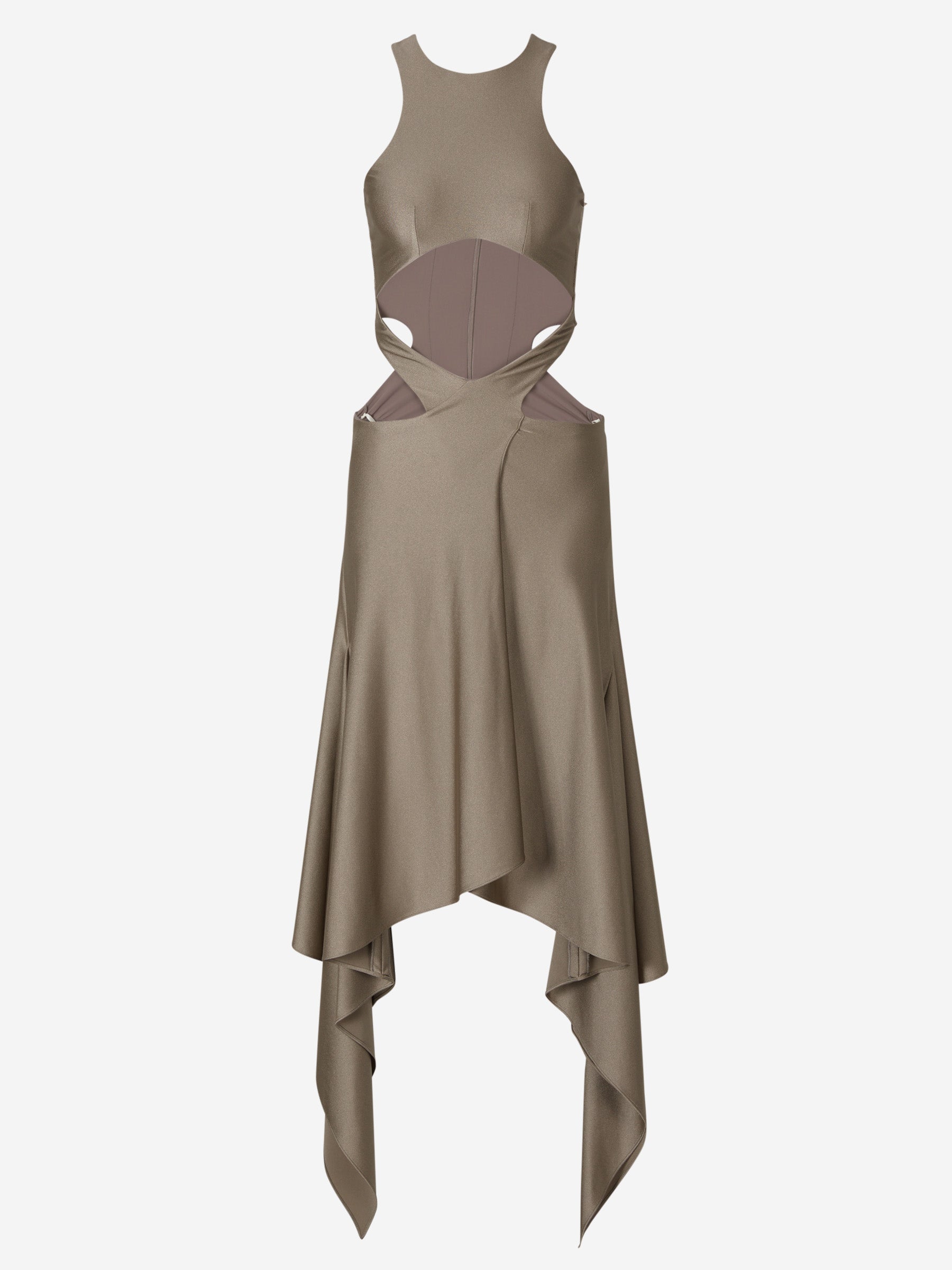 Outlet online The Attico Mujer Vestido Magnolia color Verde Militar sku 721-000048 01 - Foto 1
