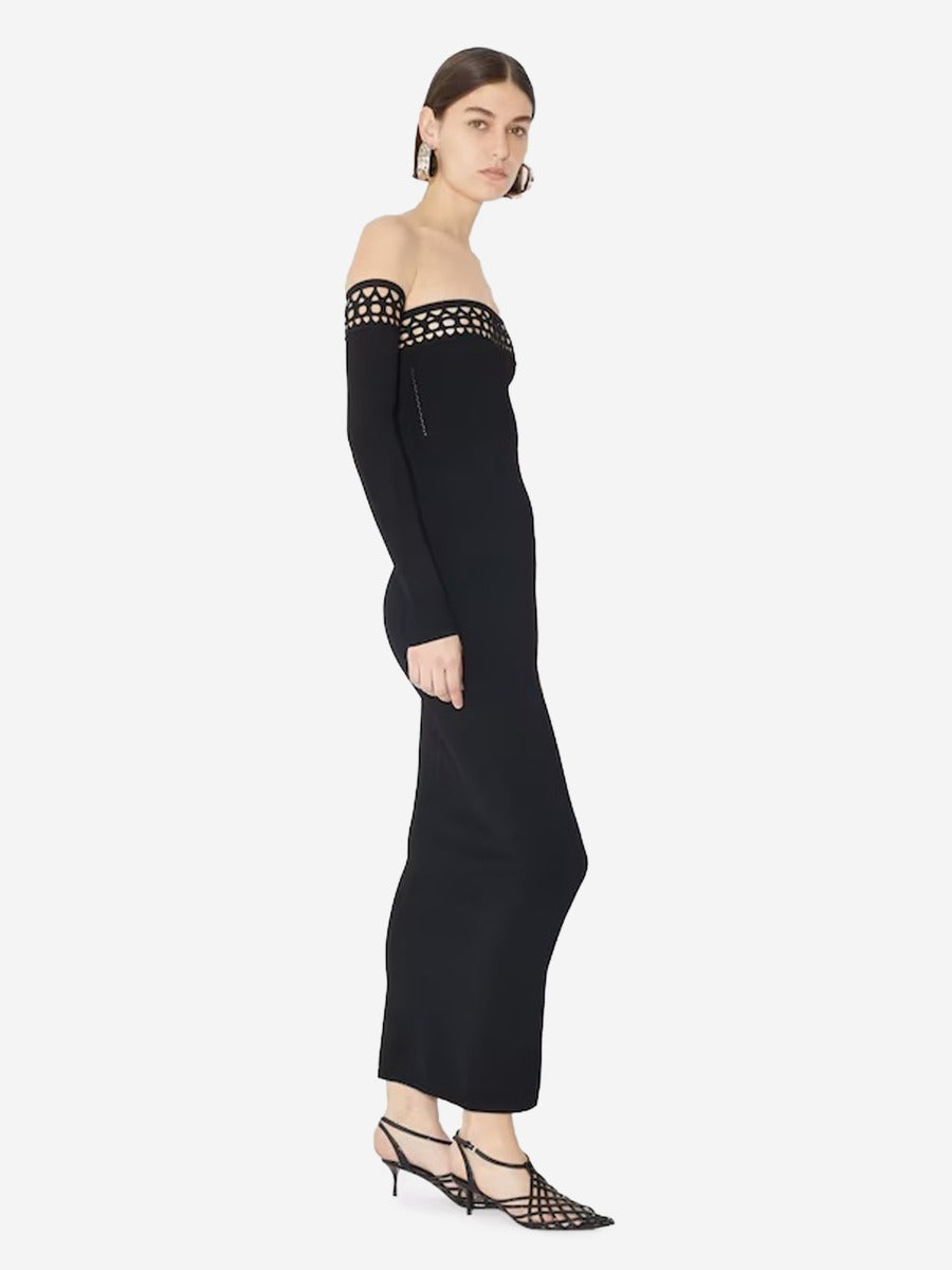 Outlet online Alaïa Mujer Vestido Vienne Maxi color Negro sku 721-000062 01 - Foto 3