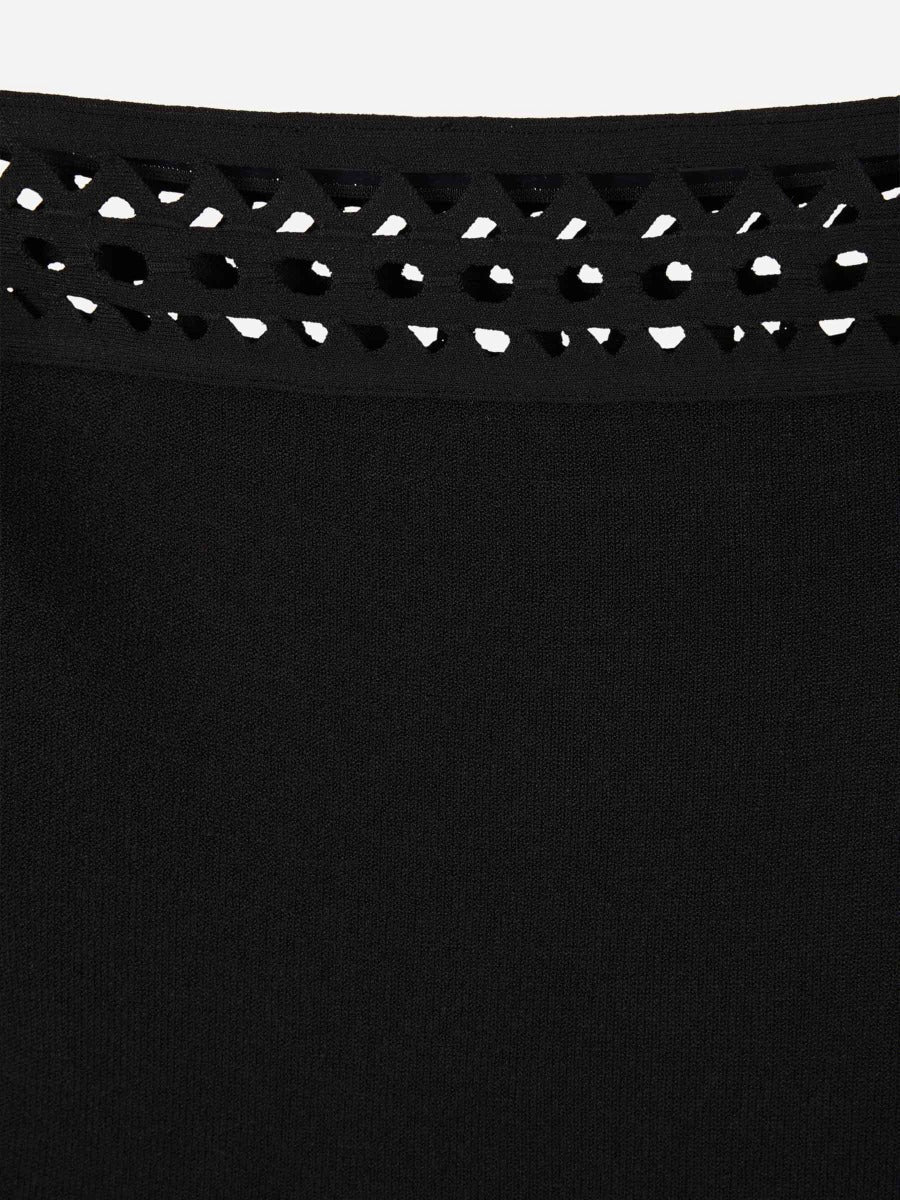 Outlet online Alaïa Mujer Vestido Vienne Maxi color Negro sku 721-000062 01 - Foto 5