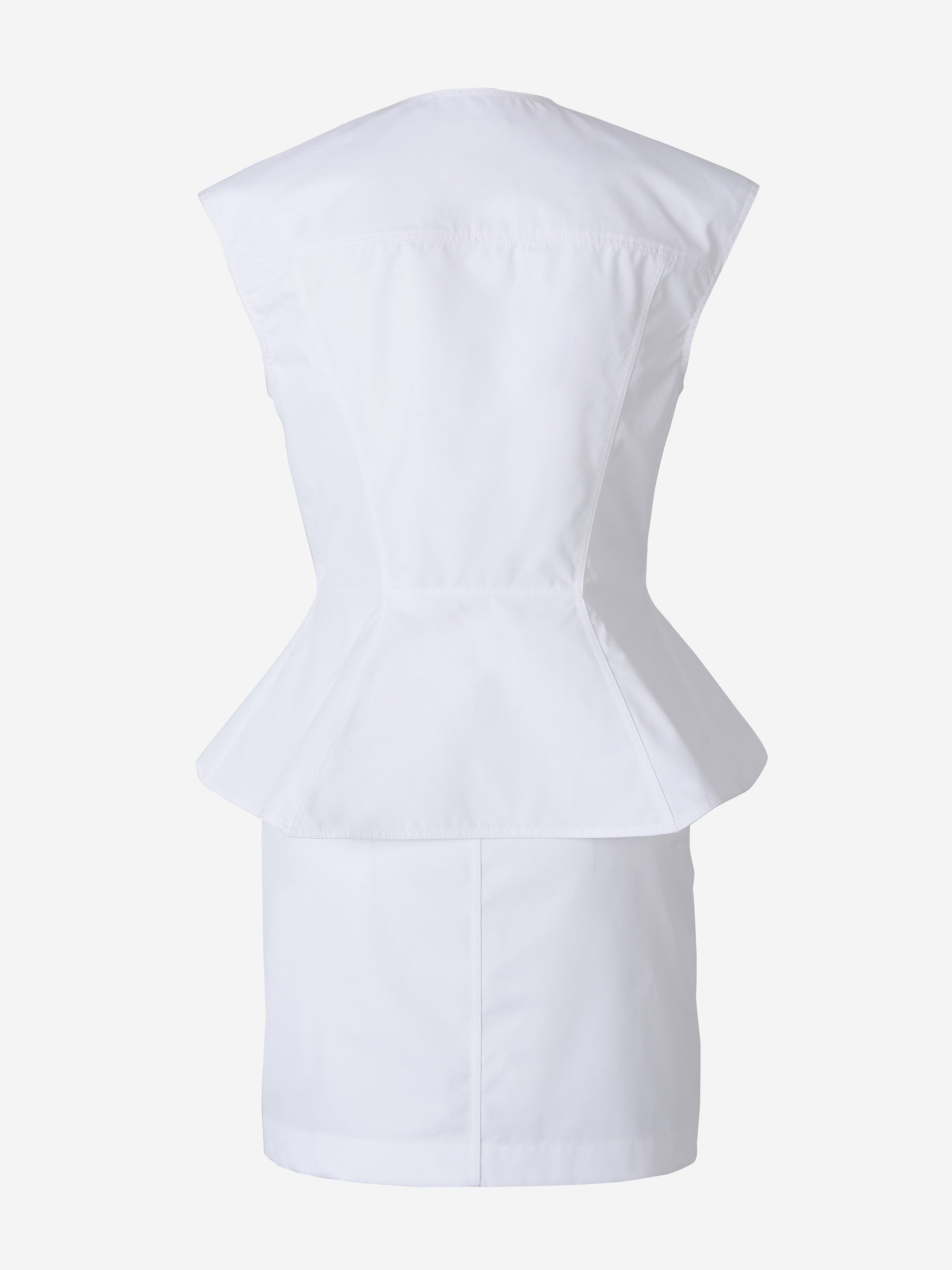 Outlet online Givenchy Mujer Vestido Volantes Algodón color Blanco sku 731-005485 01 - Foto 2