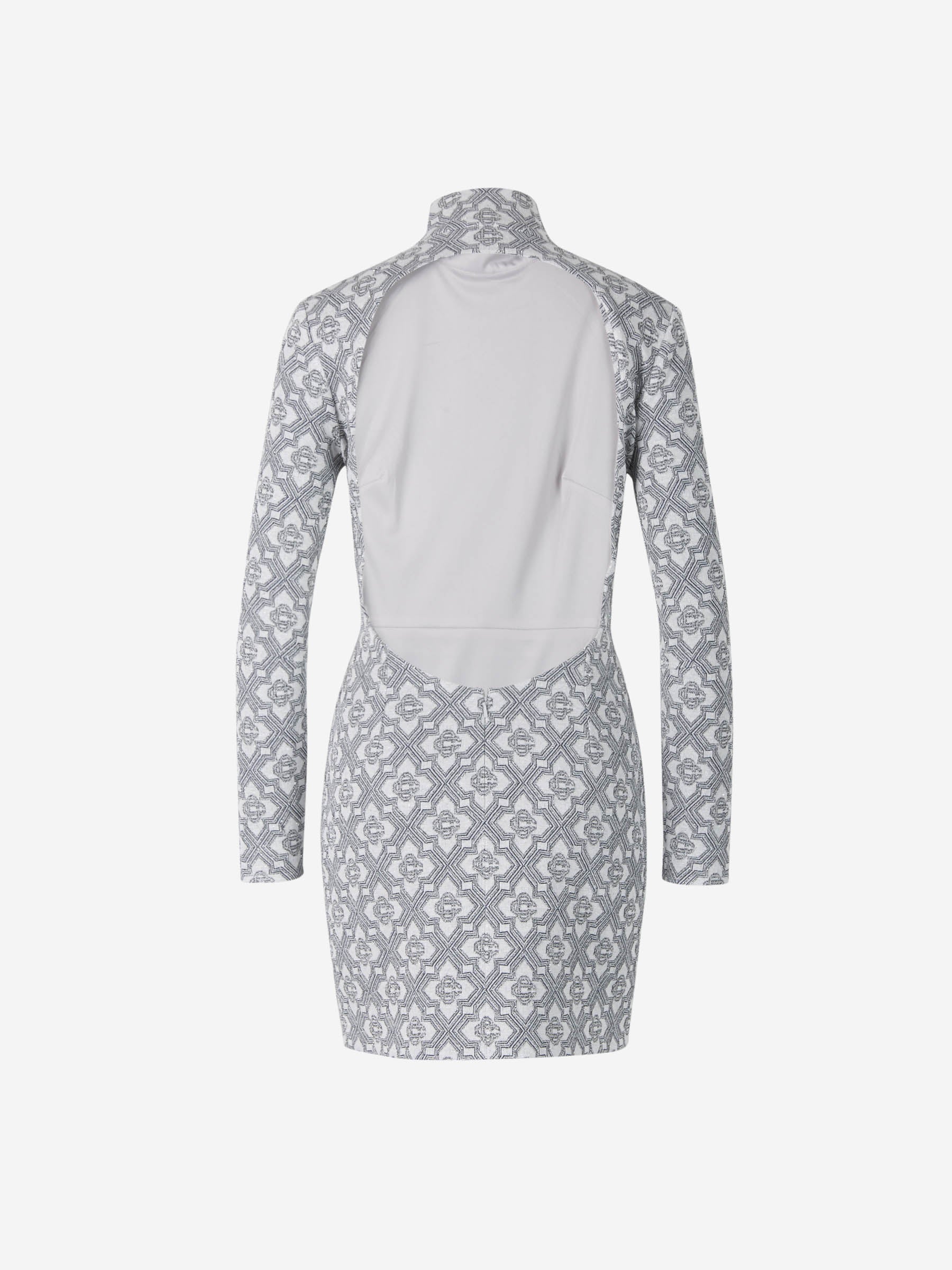 Casablanca Vestido Jacquard Monograma color Plateado sku 731-005545 01 - Foto 2