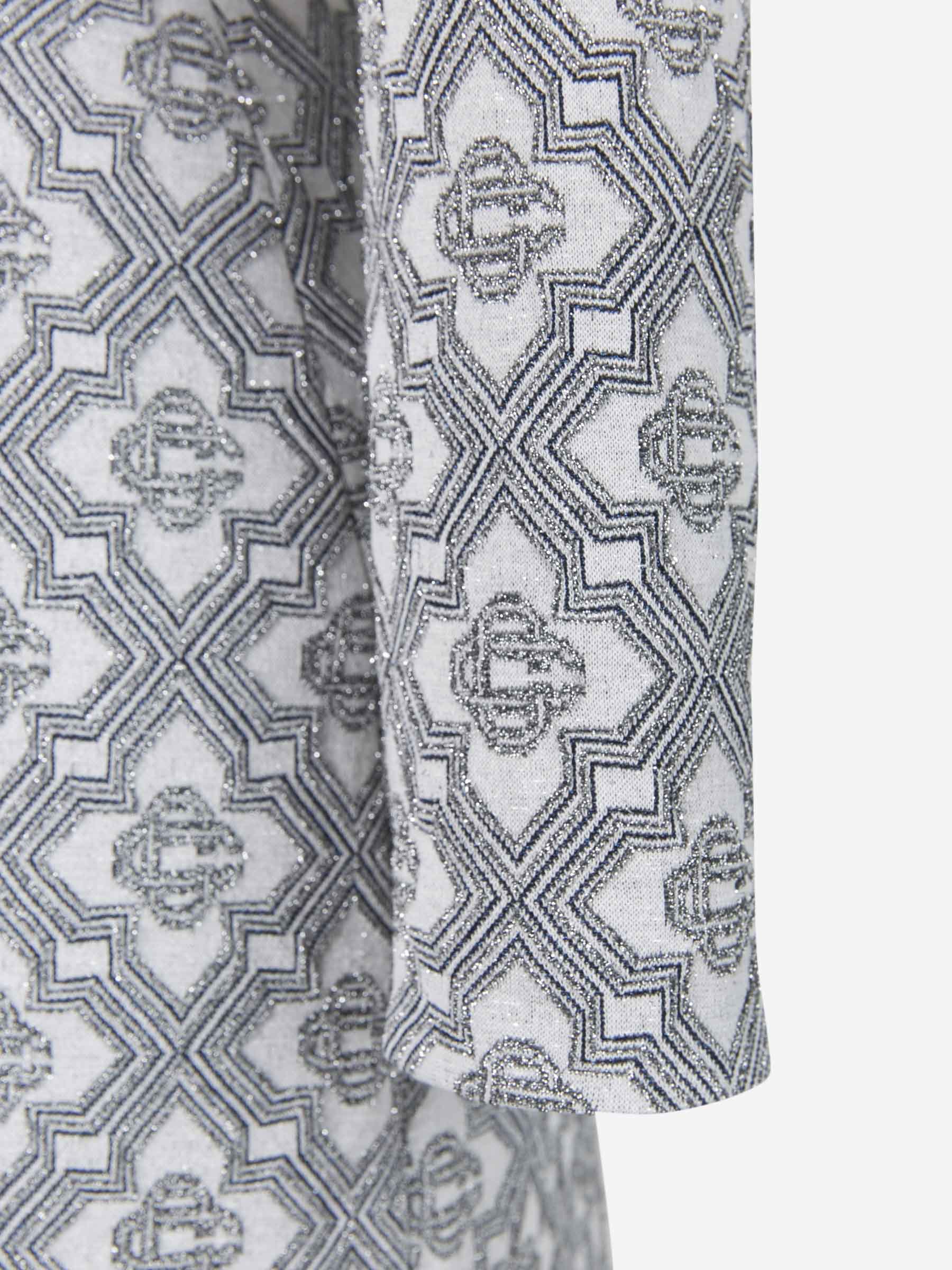 Casablanca Vestido Jacquard Monograma color Plateado sku 731-005545 01 - Foto 4