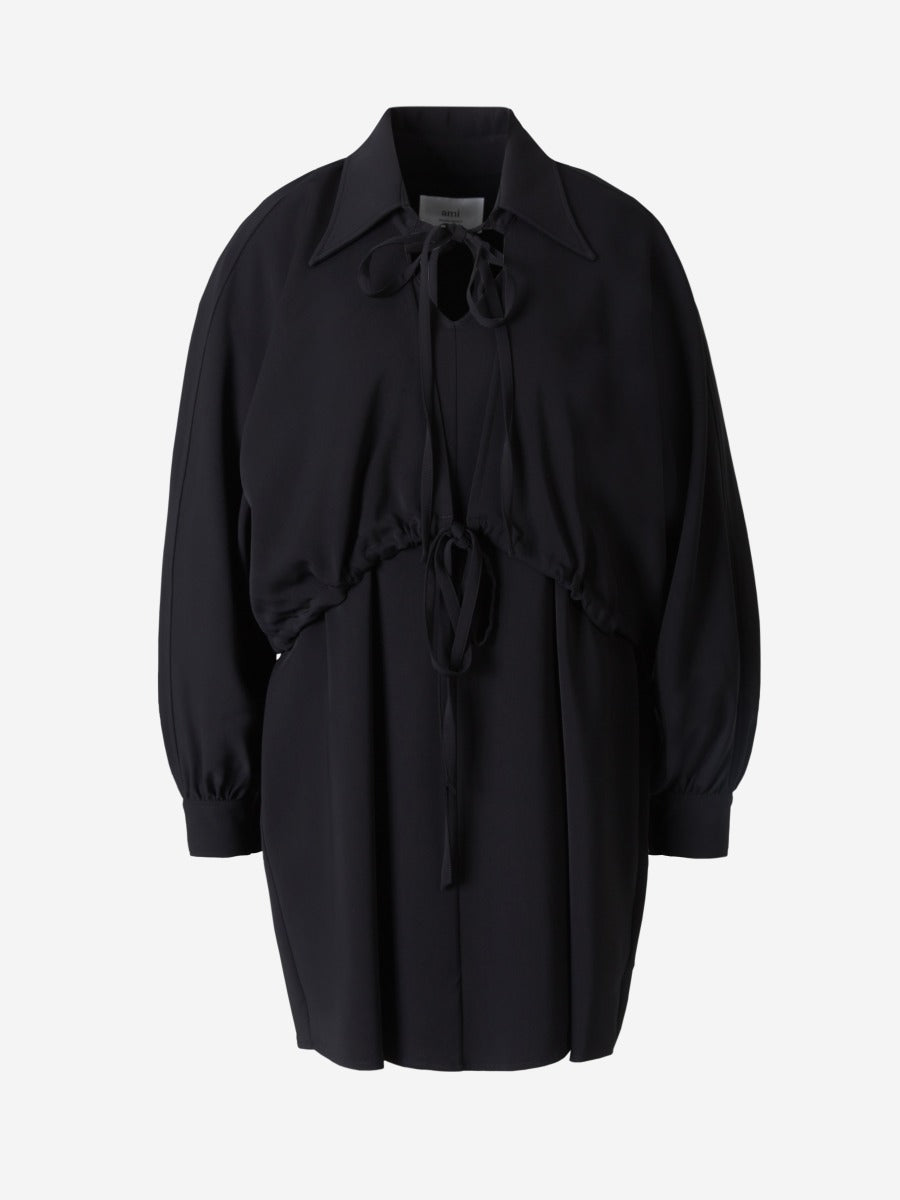 Ami Paris Vestido Liquid Cady color Negro sku 731-005559 01 - Foto 1