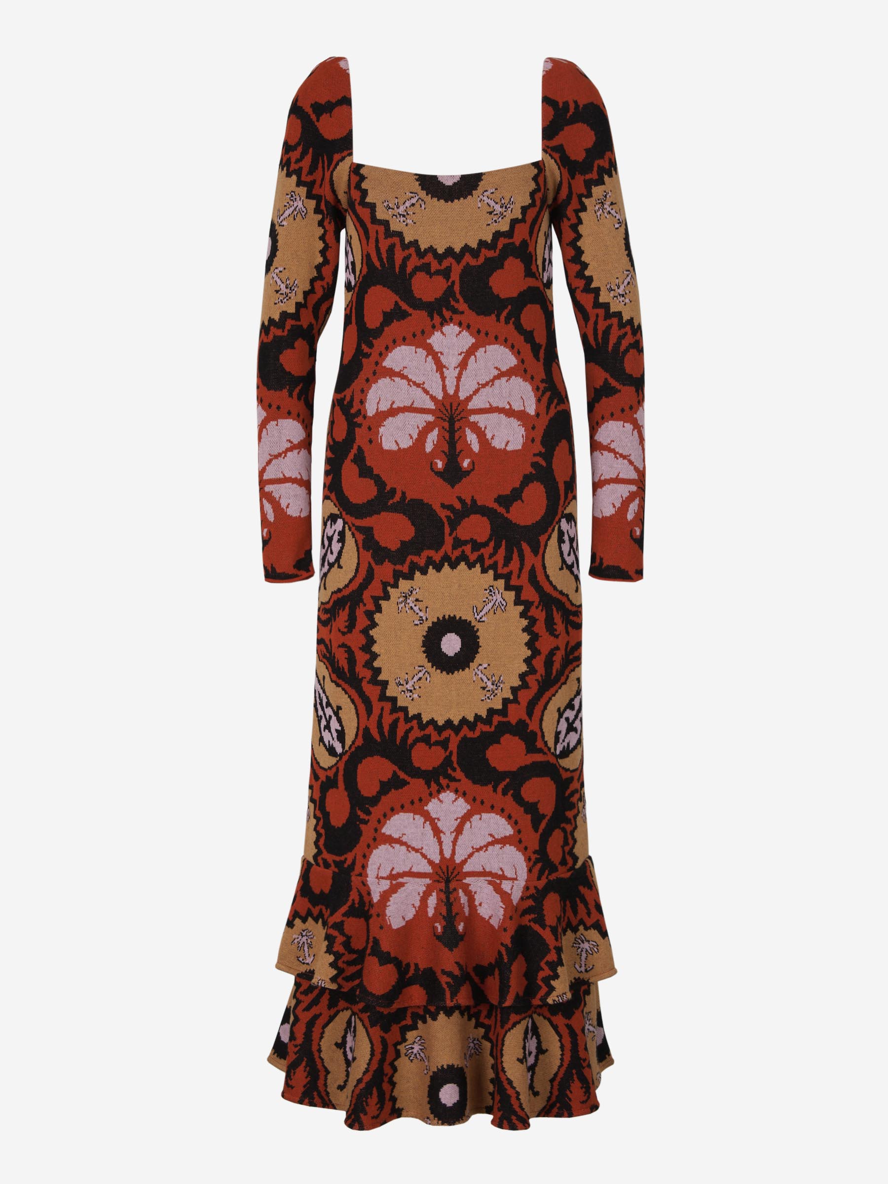 Johanna Ortiz Vestido Artful Dream color Terracota sku 731-005564 01 - Foto 1