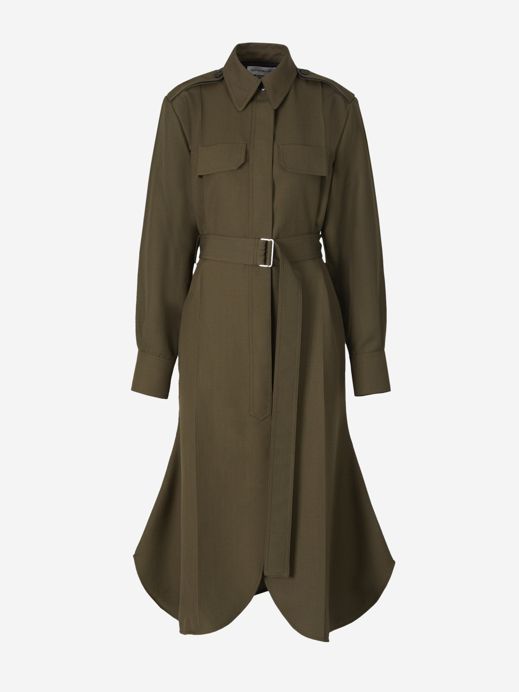 Victoria Beckham Vestido Camisero Utilitario color Verde Militar sku 731-005570 01 - Foto 1