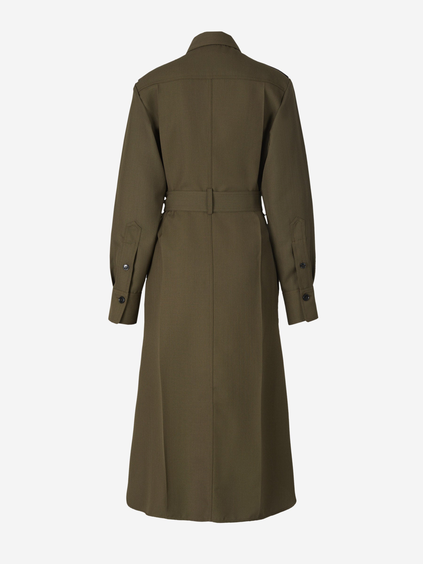 Victoria Beckham Vestido Camisero Utilitario color Verde Militar sku 731-005570 01 - Foto 2