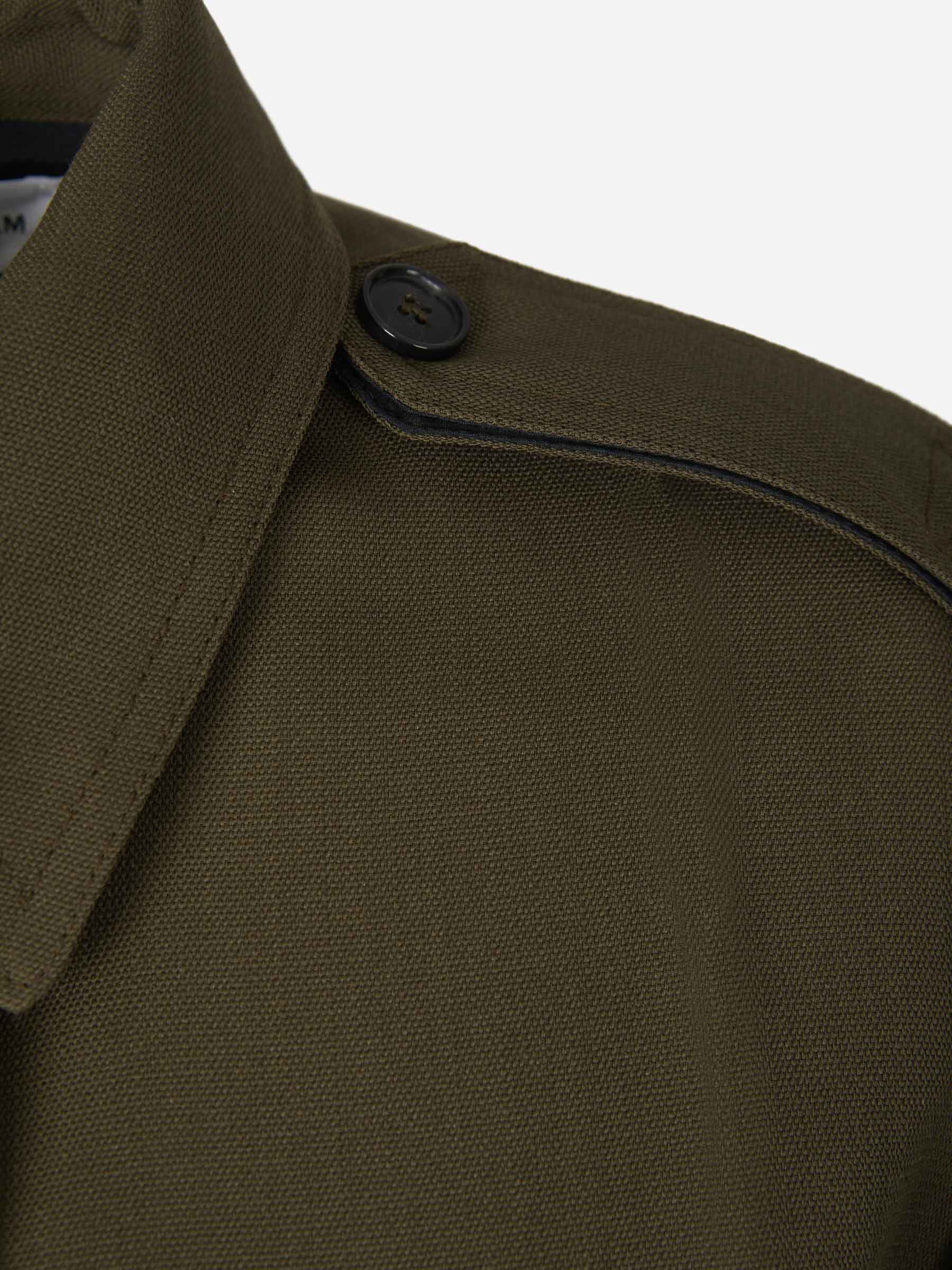 Victoria Beckham Vestido Camisero Utilitario color Verde Militar sku 731-005570 01 - Foto 4