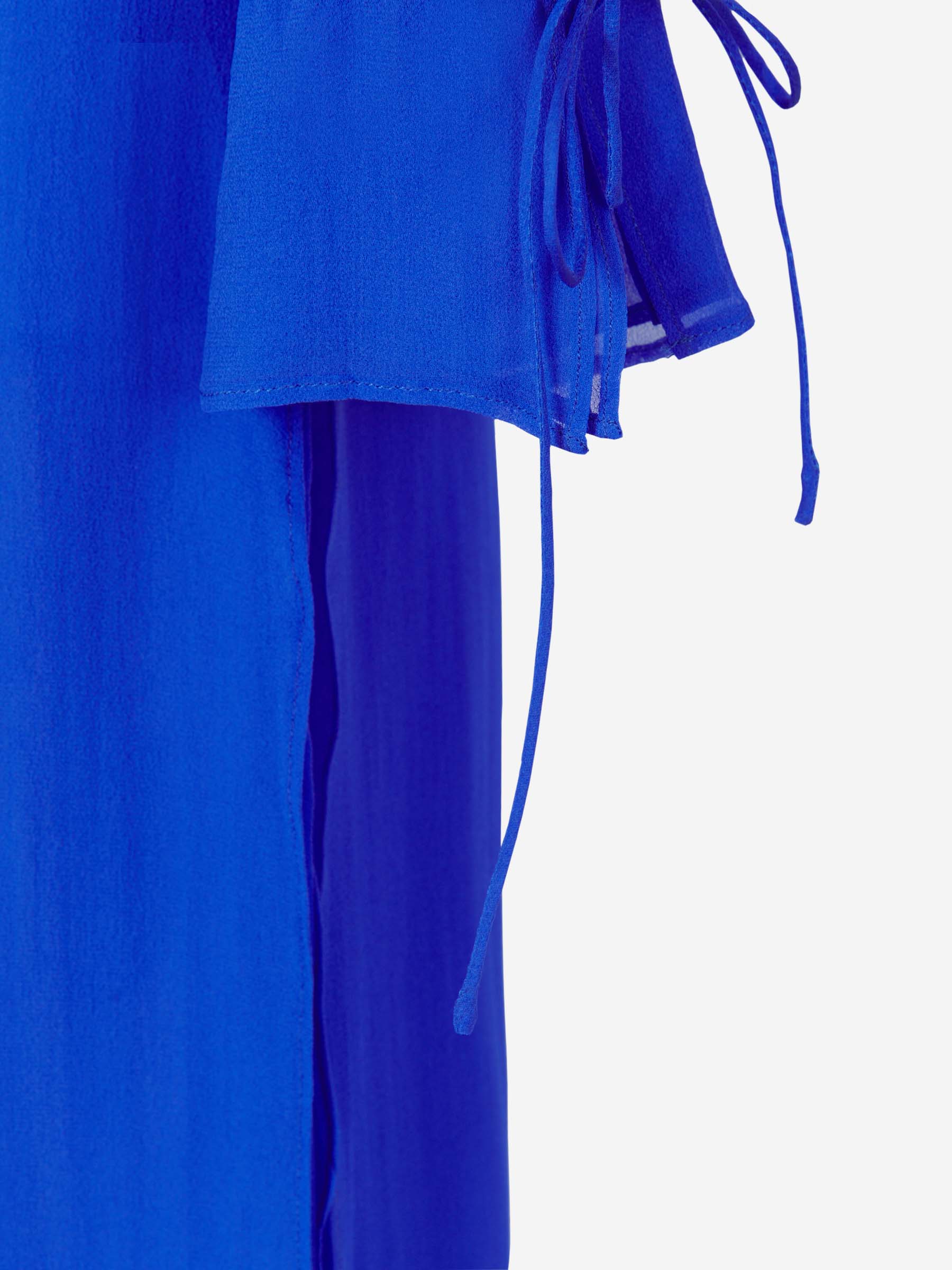 Outlet online Christopher Esber Mujer Vestido Columna Seda color Azul Cobalto sku 731-005587 01 - Foto 4