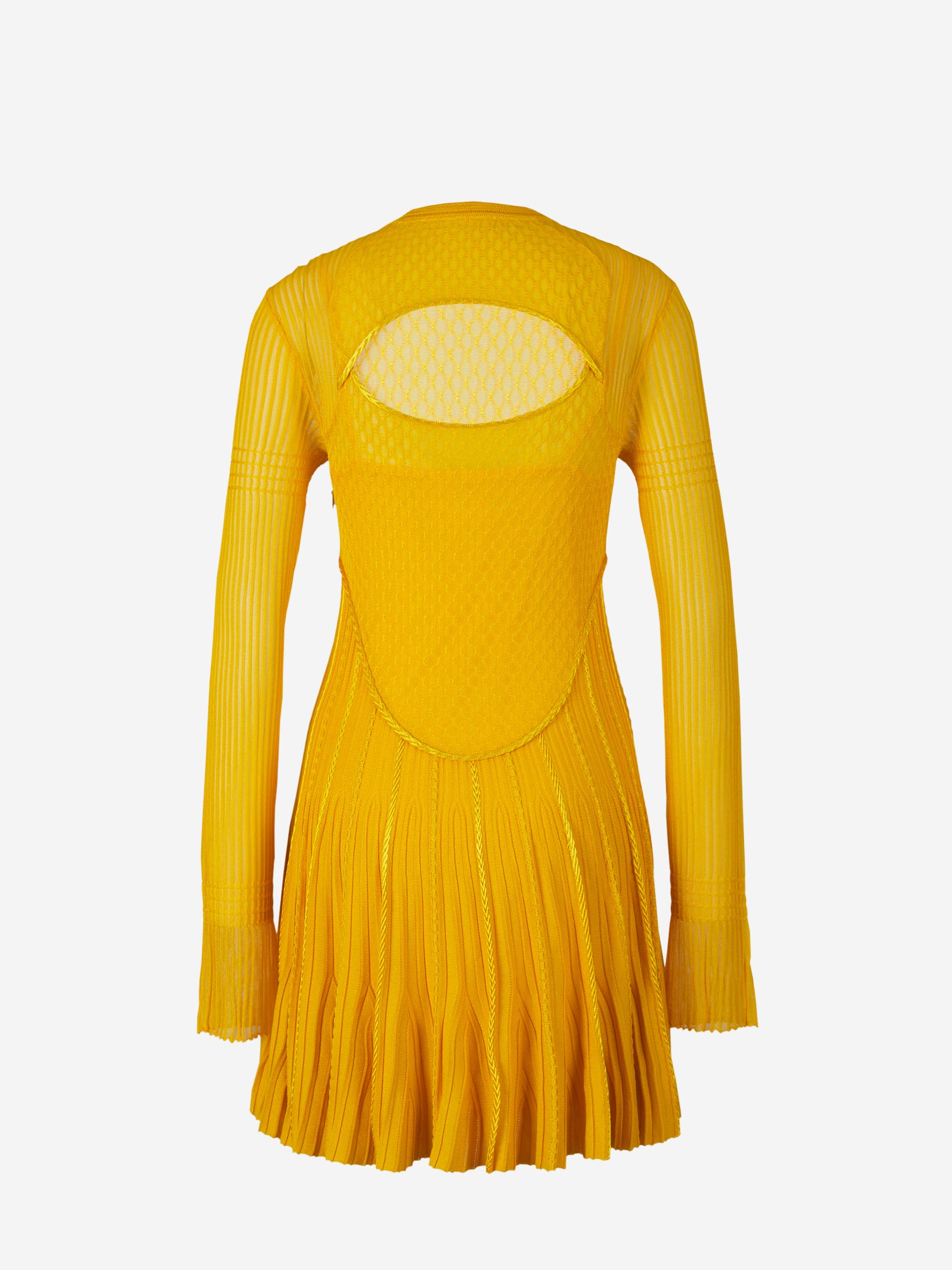 Givenchy Vestido Punto Plisado color Mostaza sku 731-005622 01 - Foto 2