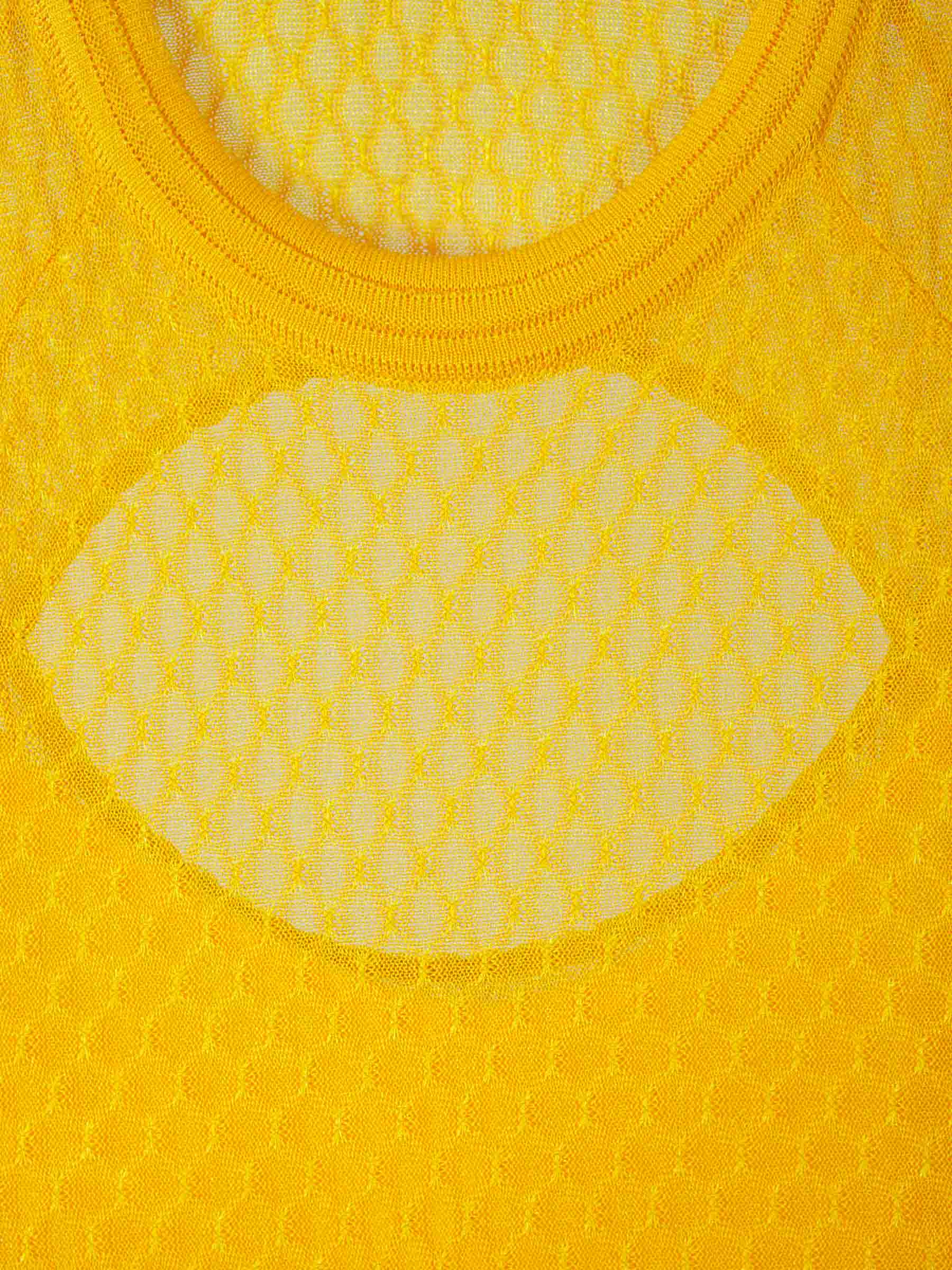 Givenchy Vestido Punto Plisado color Mostaza sku 731-005622 01 - Foto 3