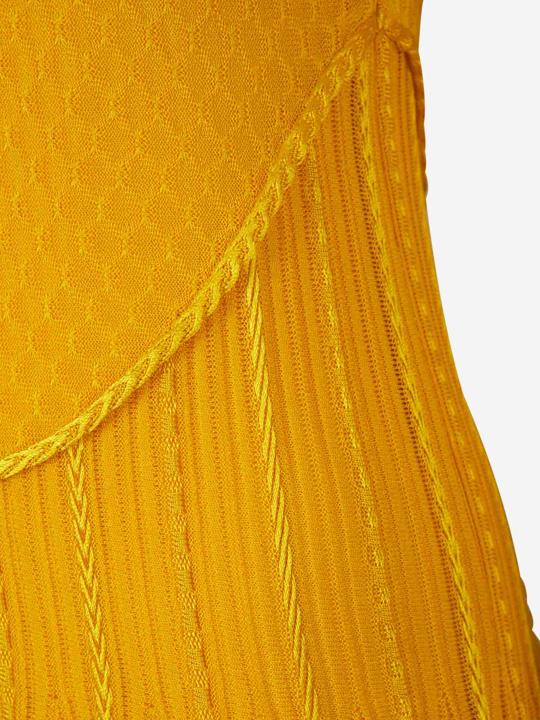 Givenchy Vestido Punto Plisado color Mostaza sku 731-005622 01 - Foto 4