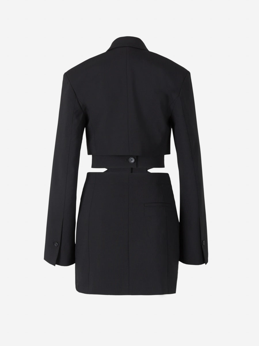 Jacquemus Vestido Le Robe Bari color Negro sku 731-005826 01 - Foto 3