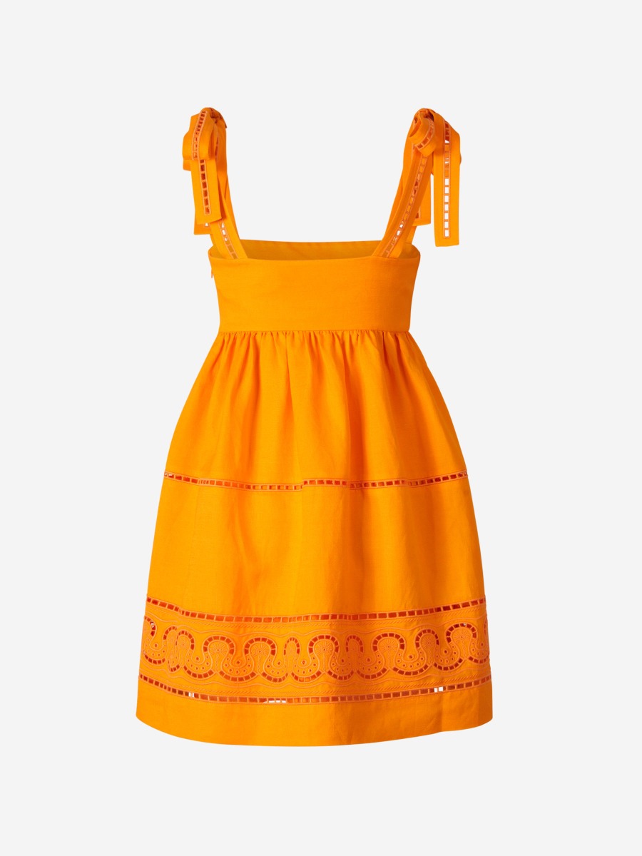 Outlet online Simkhai Mujer Vestido Clementina Mini color Naranja sku 731-005832 01 - Foto 2