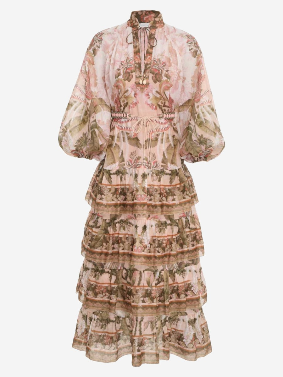 Outlet online Zimmermann Mujer Vestido Lyre Midi color Multicolor sku 732-000930 01 - Foto 1