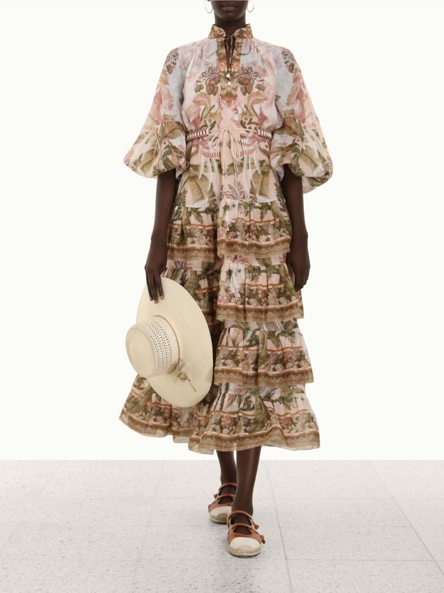 Outlet online Zimmermann Mujer Vestido Lyre Midi color Multicolor sku 732-000930 01 - Foto 2