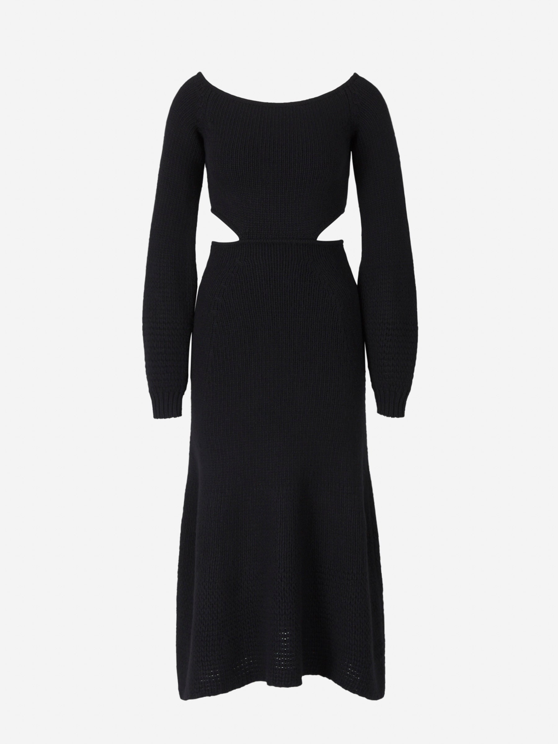Outlet online Chloé Mujer Vestido Punto Bardot color Negro sku 732-001019 01 - Foto 1
