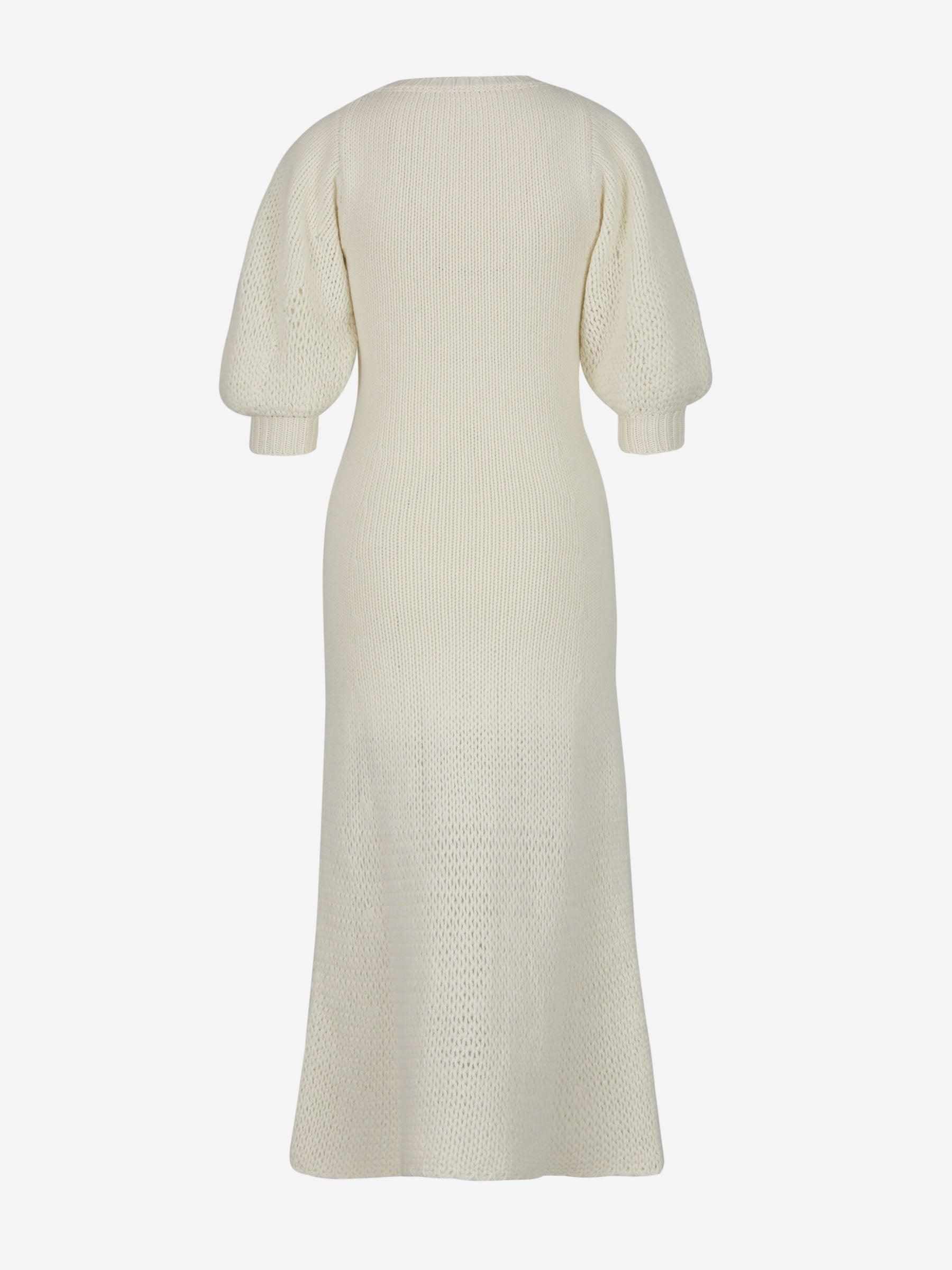 Chloé Vestido Lana Y Cashmere color Marfil sku 732-001020 01 - Foto 2