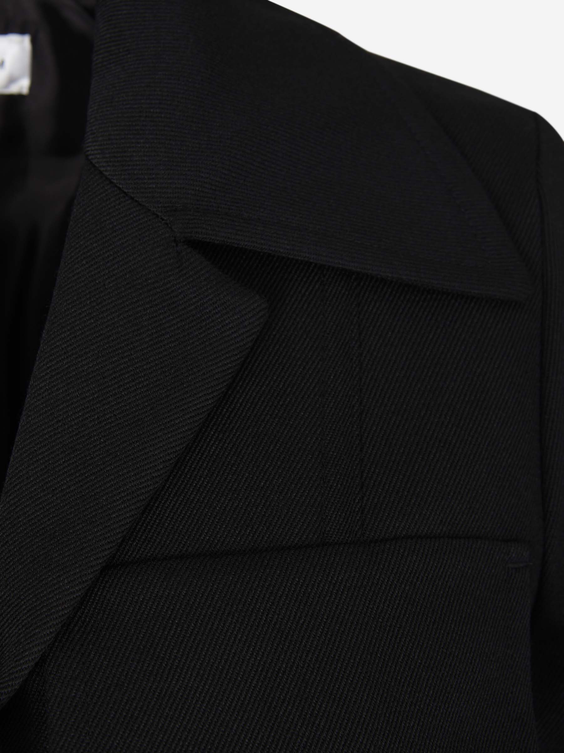 Victoria Beckham Abrigo Ribetes Contraste color Negro sku 732-001037 01 - Foto 3