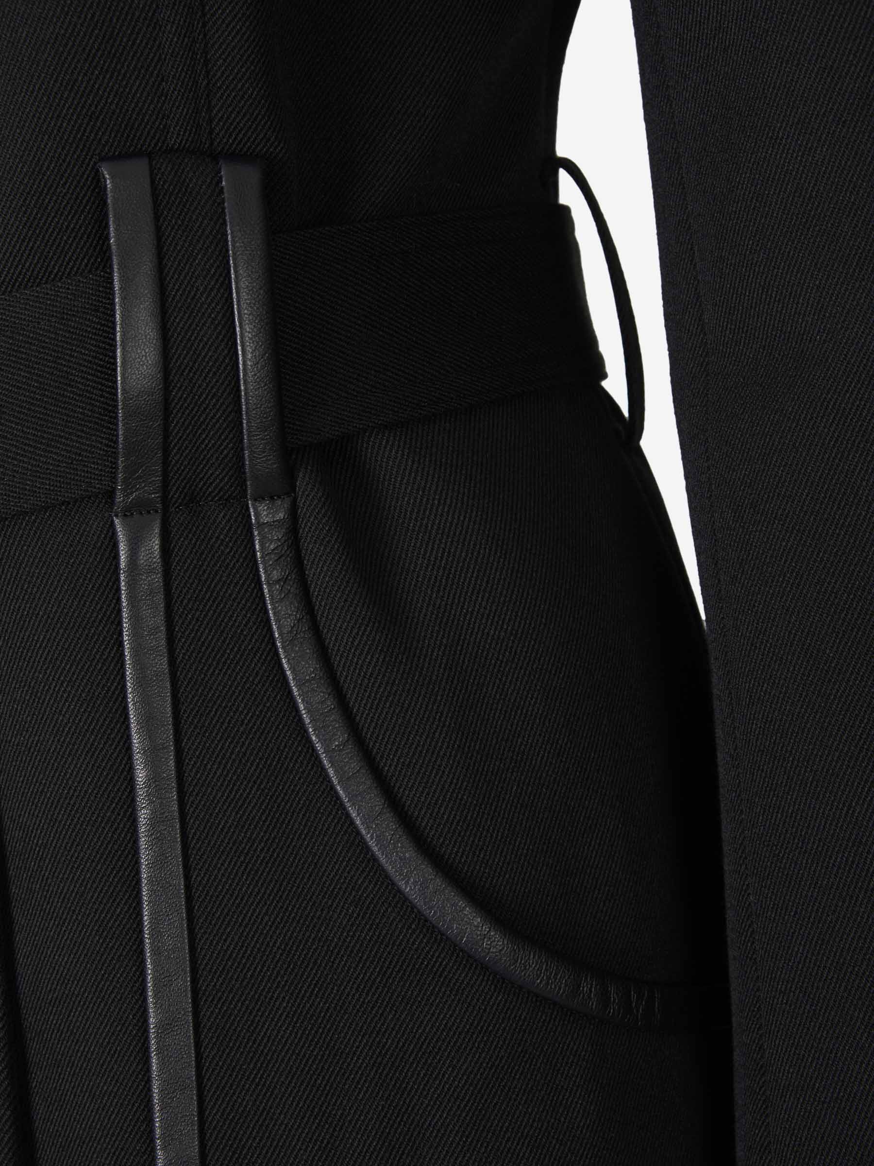 Victoria Beckham Abrigo Ribetes Contraste color Negro sku 732-001037 01 - Foto 4