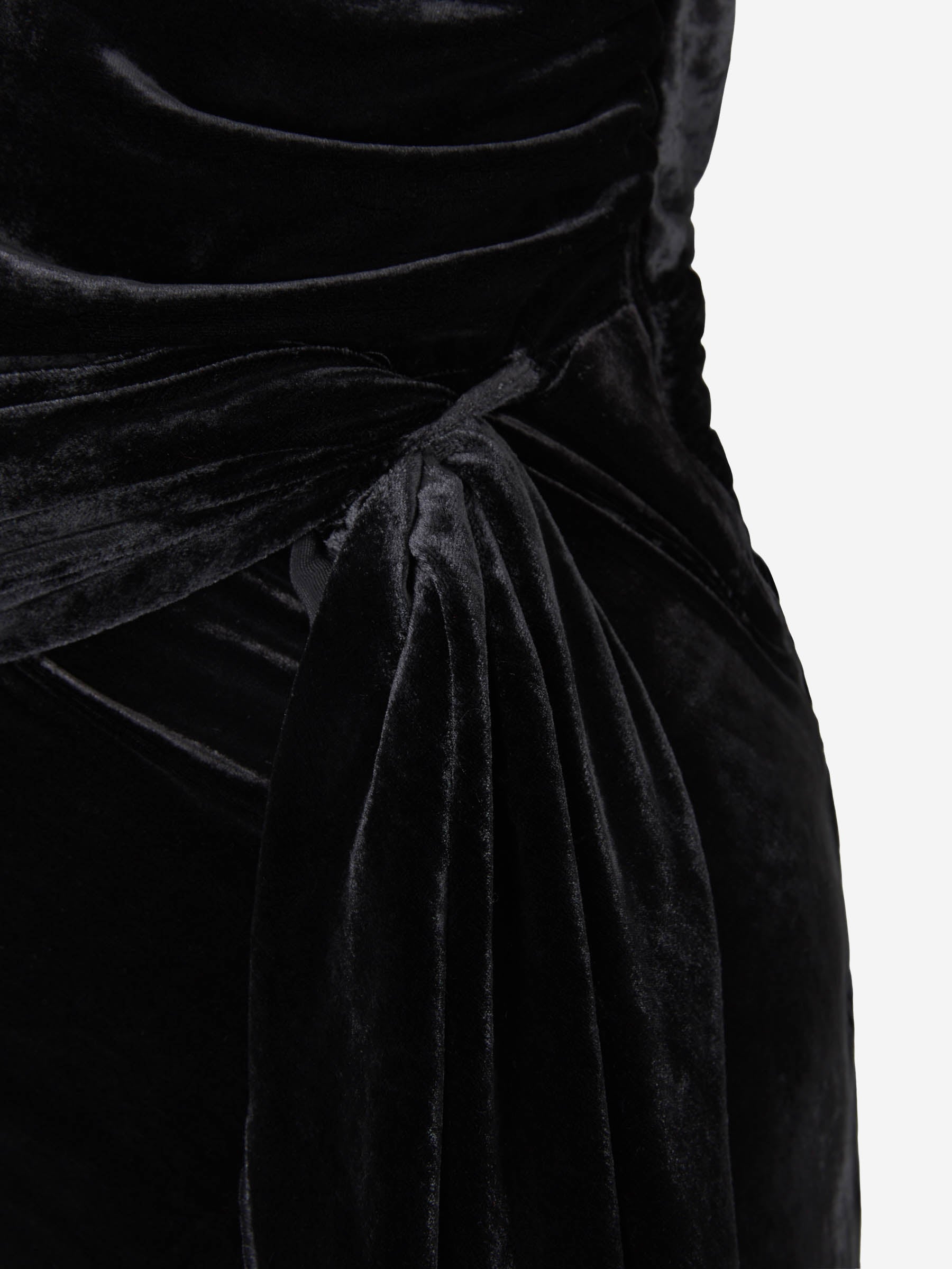 Outlet online Maria Lucia Hohan Mujer Vestido Maxi Terciopelo color Negro sku 732-001044 01 - Foto 4