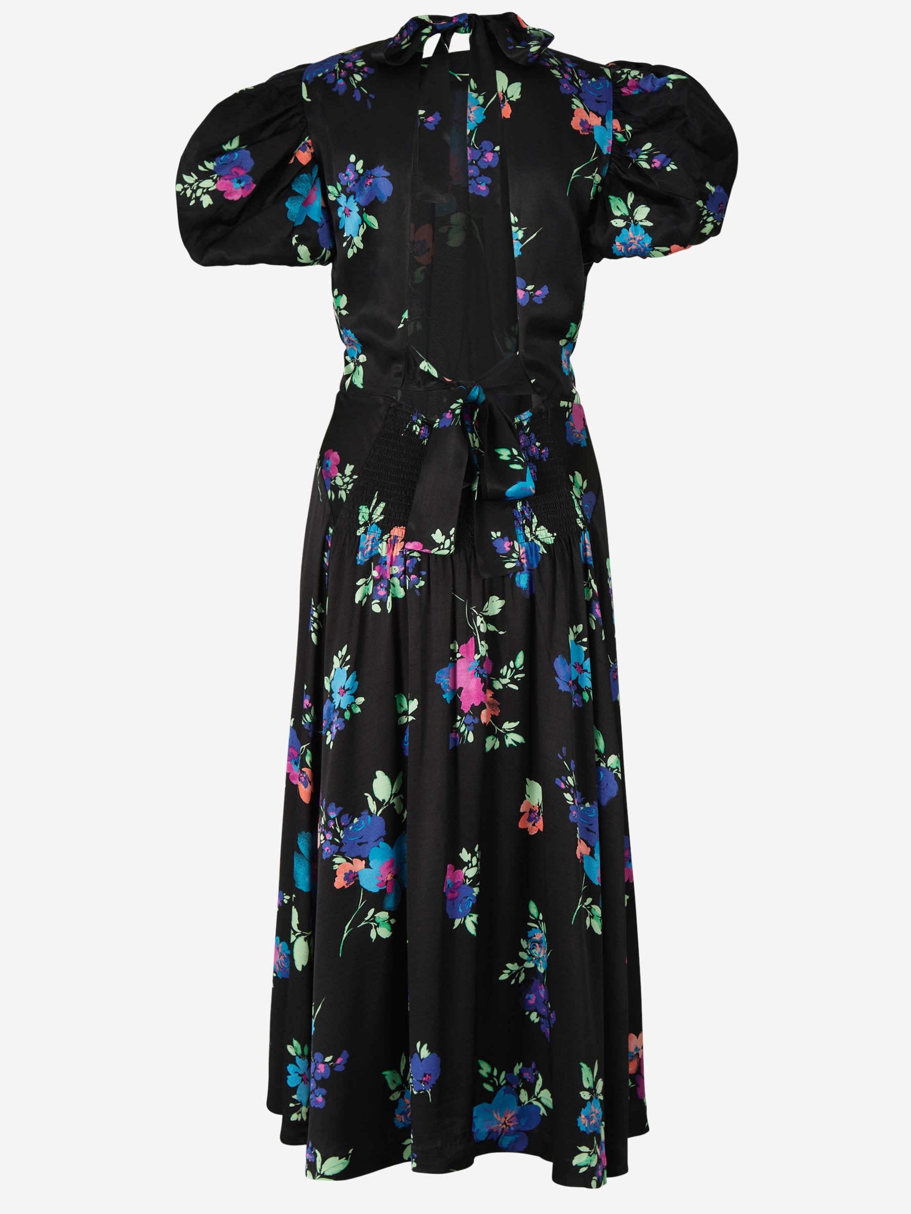 Outlet online Rotate Mujer Vestido Motivo Floral Satén color Azul Noche sku 732-001053 01 - Foto 2