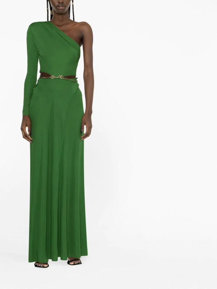 Outlet online Victoria Beckham Mujer Vestido Drapeado color Verde Azulado sku 732-001073 01 - Foto 4