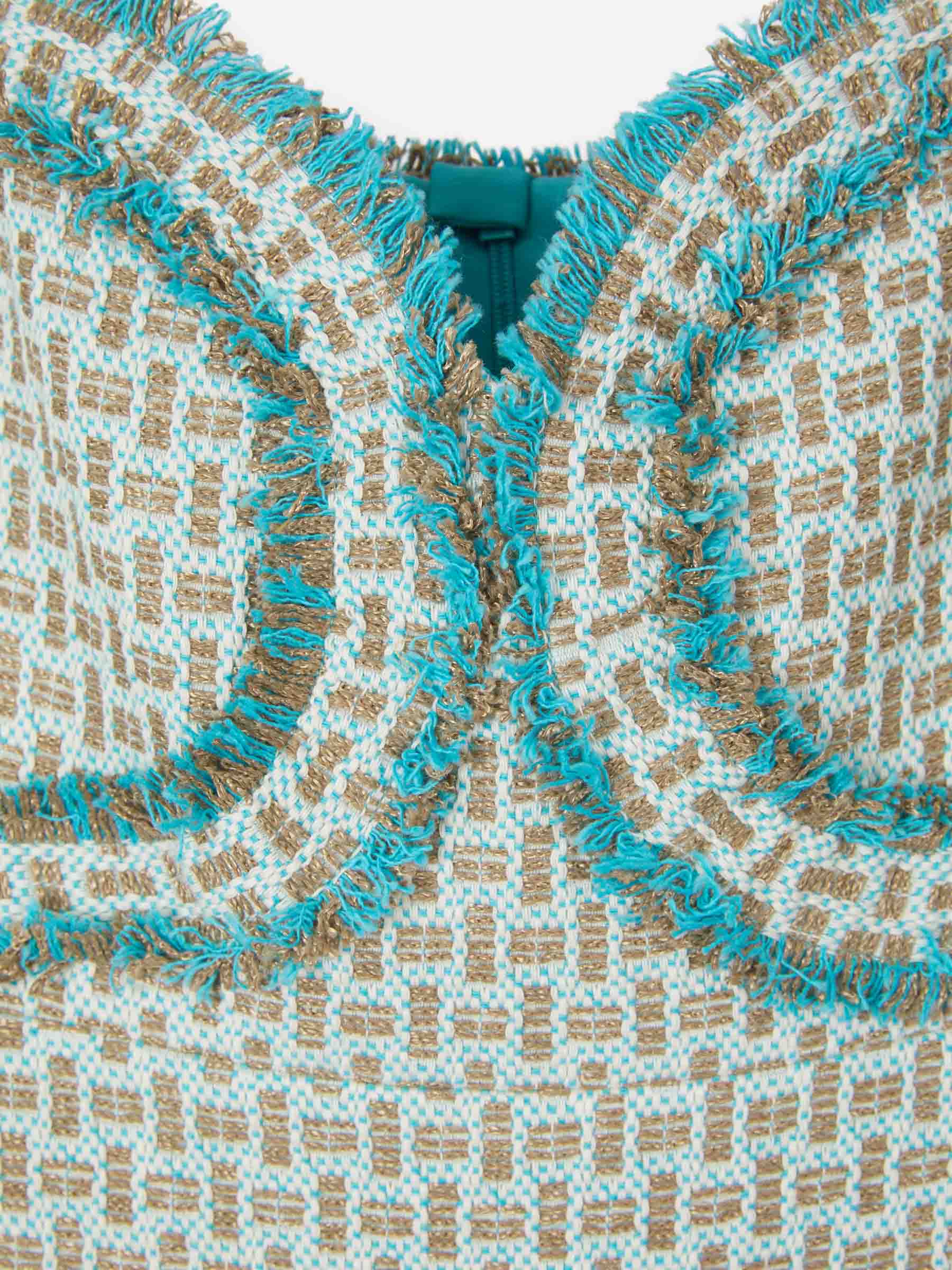 Outlet online Alexis Mujer Vestido Tweed Bettin color Azul Cielo sku 732-001193 01 - Foto 3