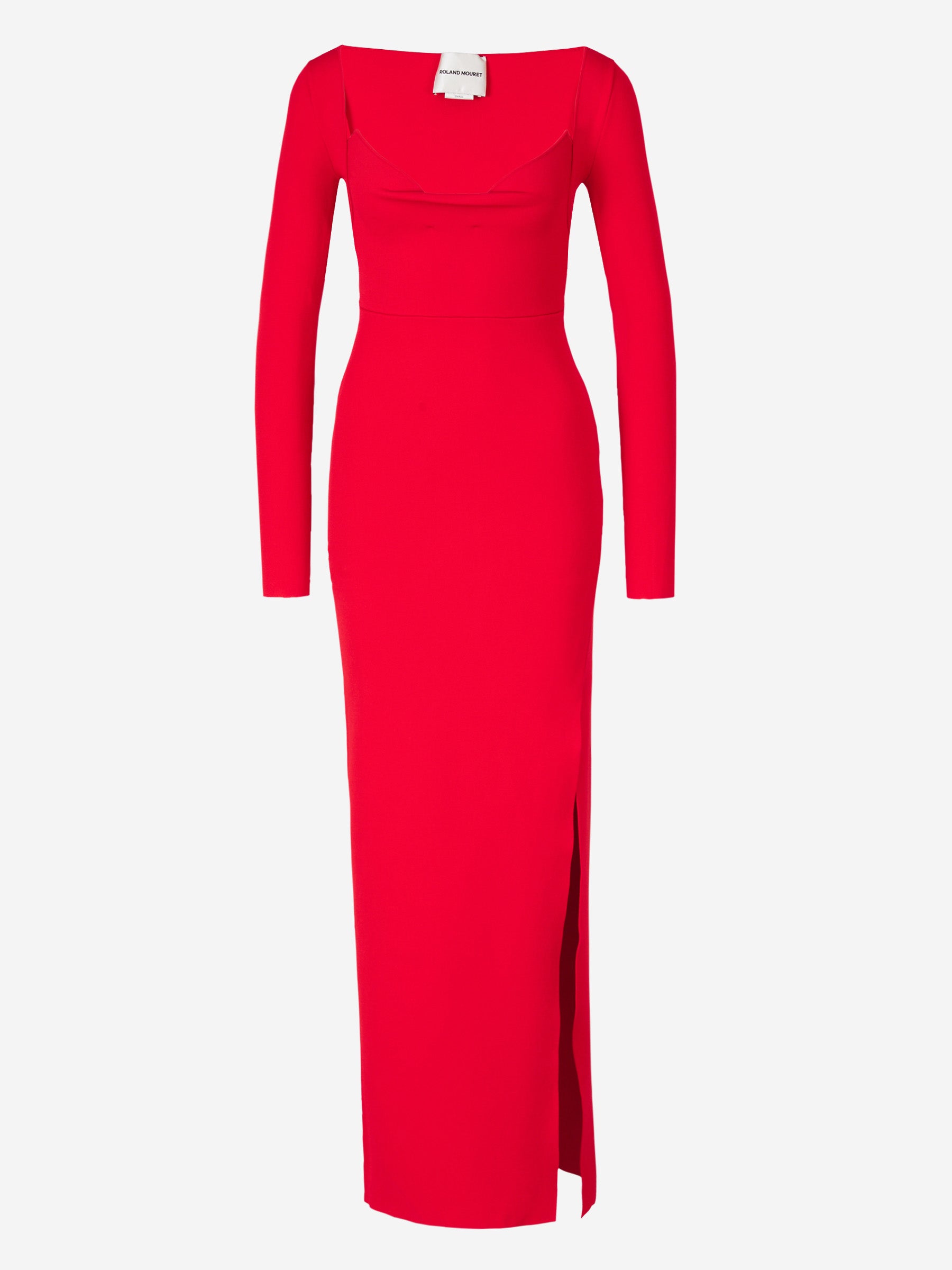 Outlet online Roland Mouret Mujer Vestido Punto Maxi color Rojo sku 732-001243 01 - Foto 1