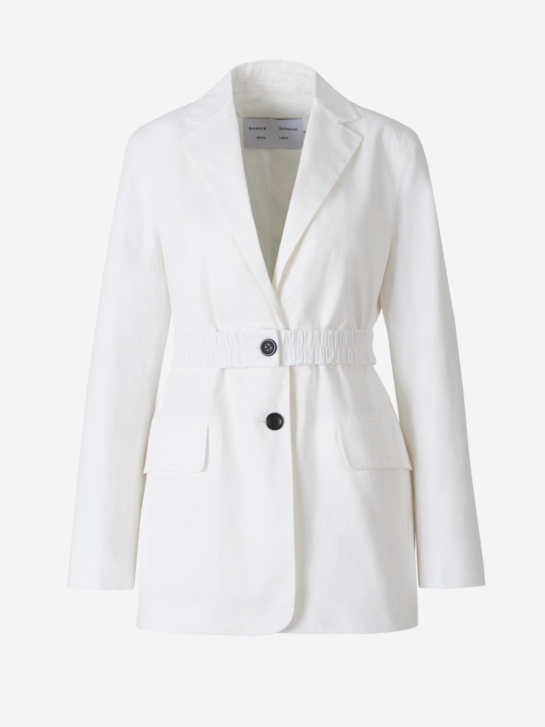 Proenza Schouler Blazer Lino Y Algodón color Blanco sku 741-001715 01 - Foto 1