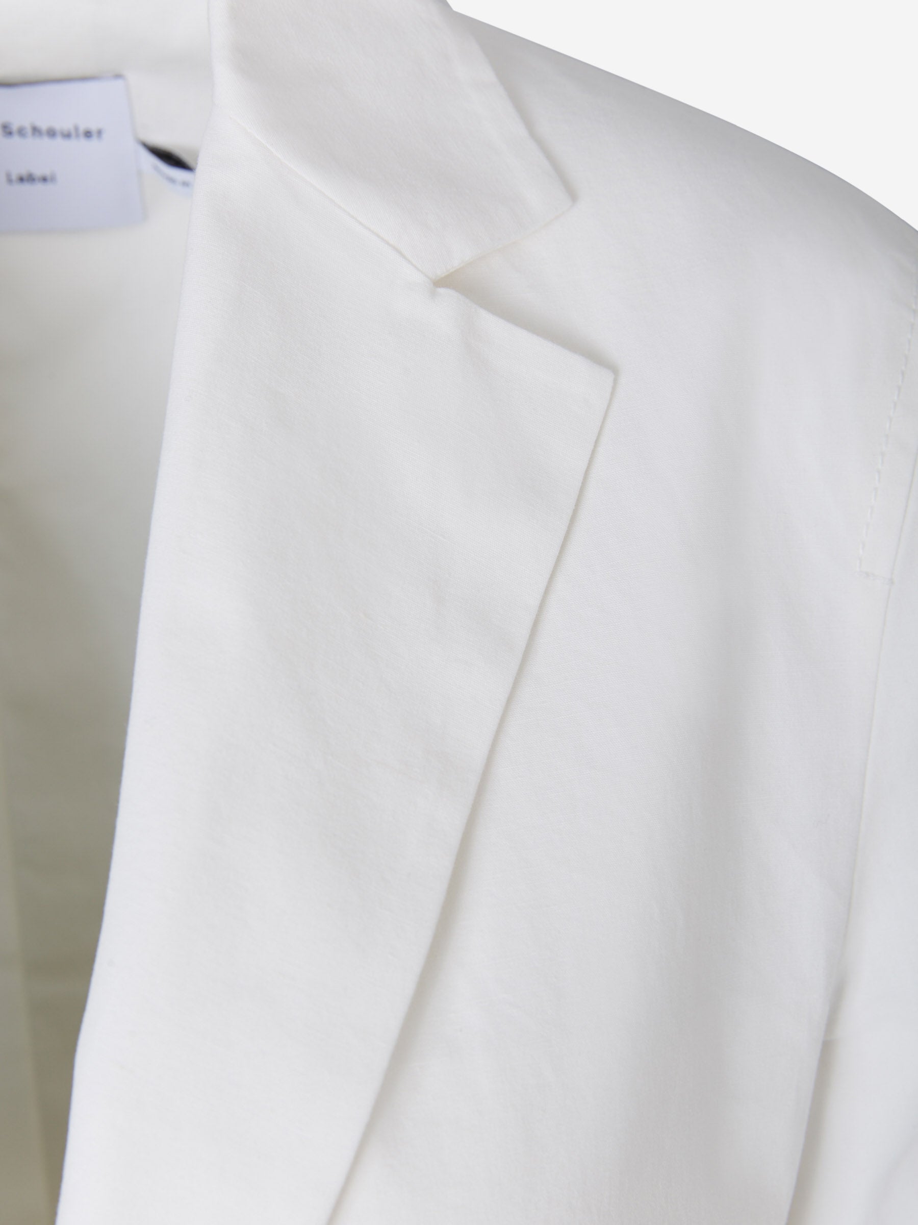 Proenza Schouler Blazer Lino Y Algodón color Blanco sku 741-001715 01 - Foto 3