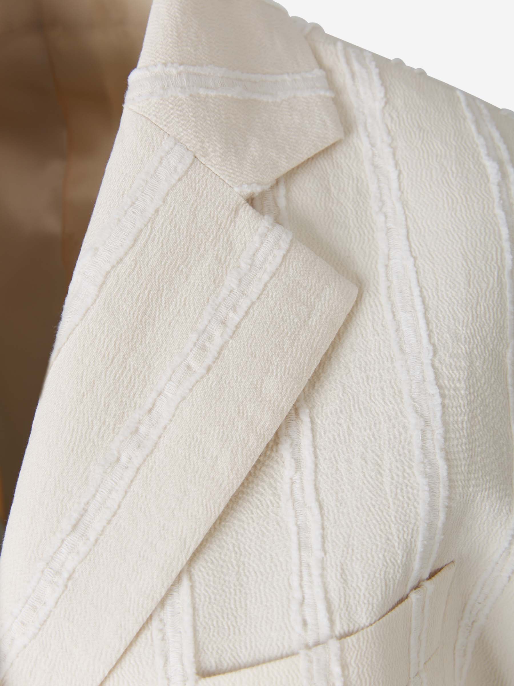 Acne Studios Chaqueta Traje Cinturón color Beis sku 741-001724 01 - Foto 3