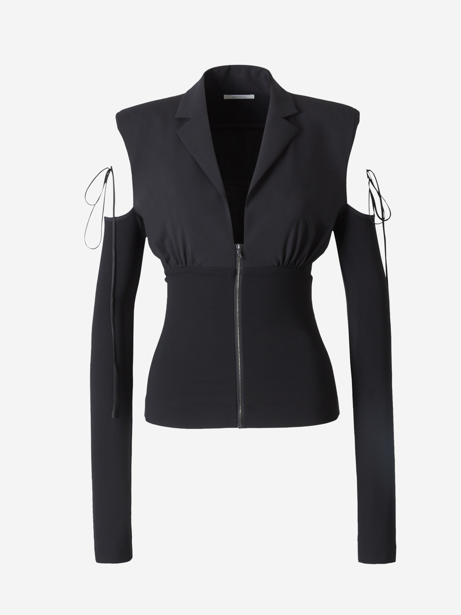 Nensi Dojaka Blazer Fruncido Lana color Negro sku 741-001759 01 - Foto 1