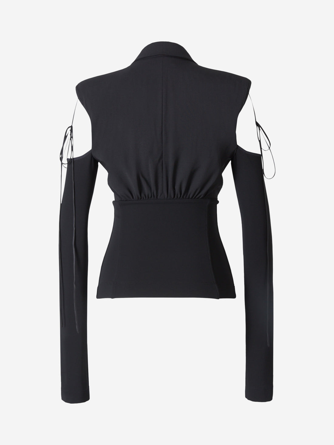 Nensi Dojaka Blazer Fruncido Lana color Negro sku 741-001759 01 - Foto 2