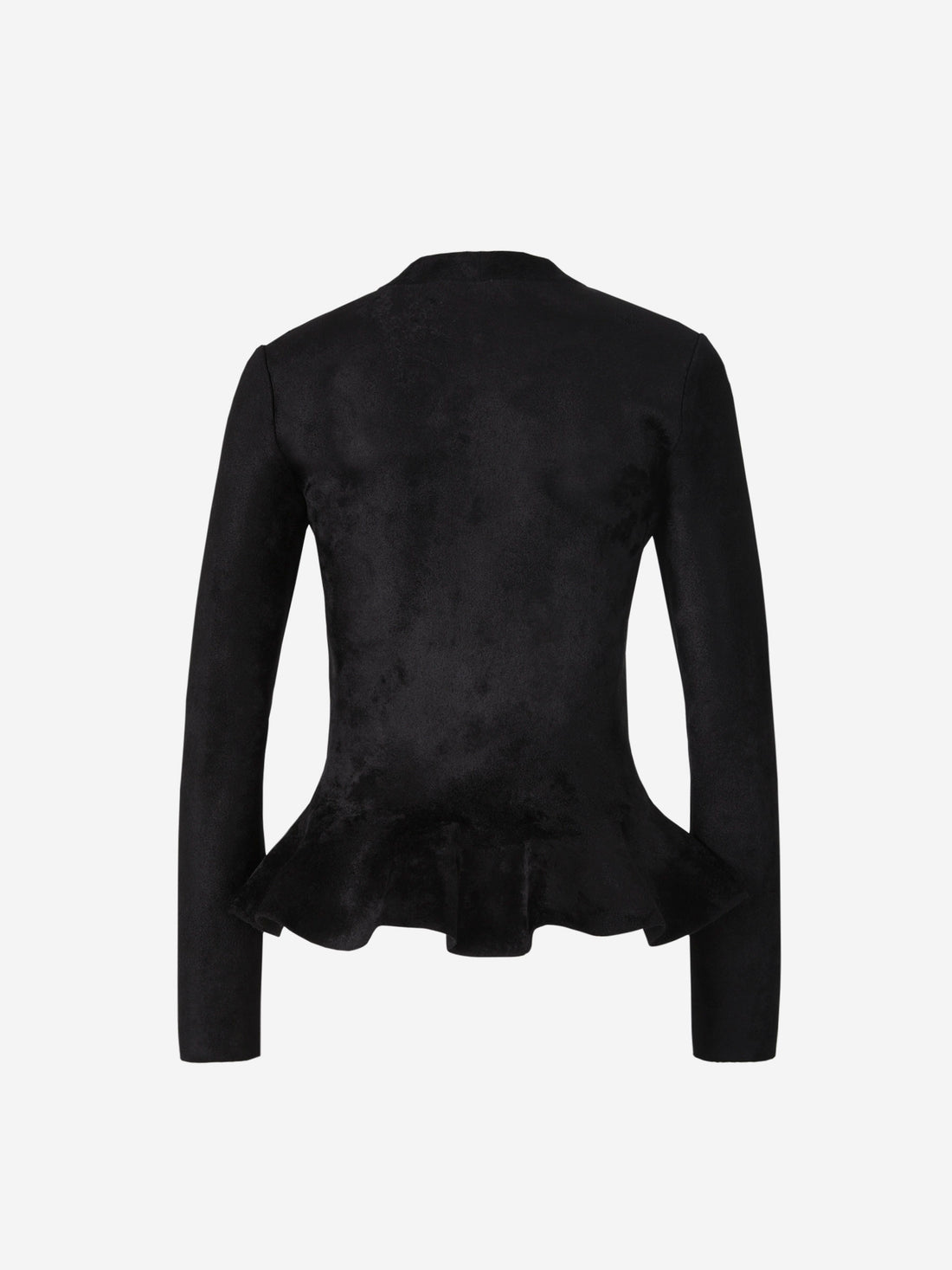 Alaïa Cárdigan Peplúm Terciopelo color Negro sku 741-001784 01 - Foto 2