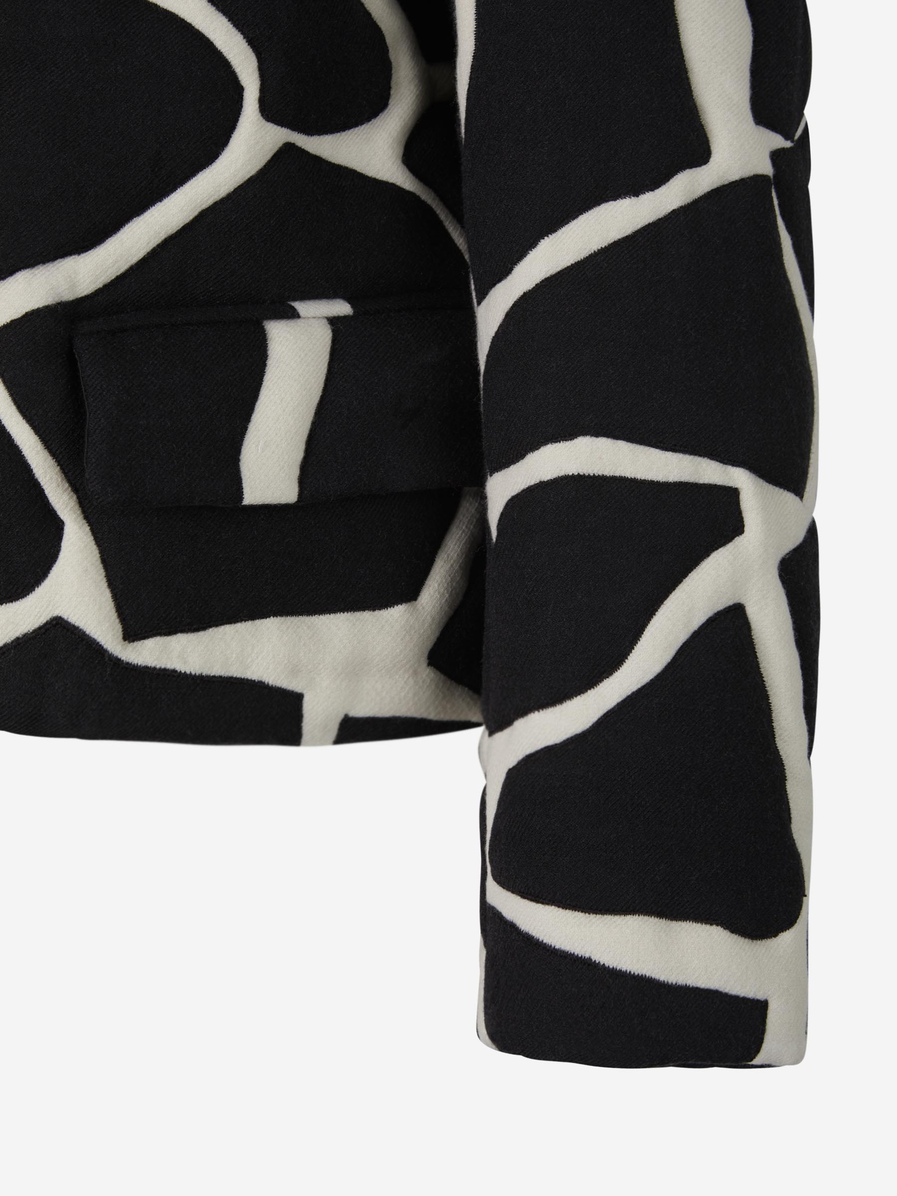 Dries Van Noten Abrigo Estampado Lana color Negro sku 741-001821 01 - Foto 4